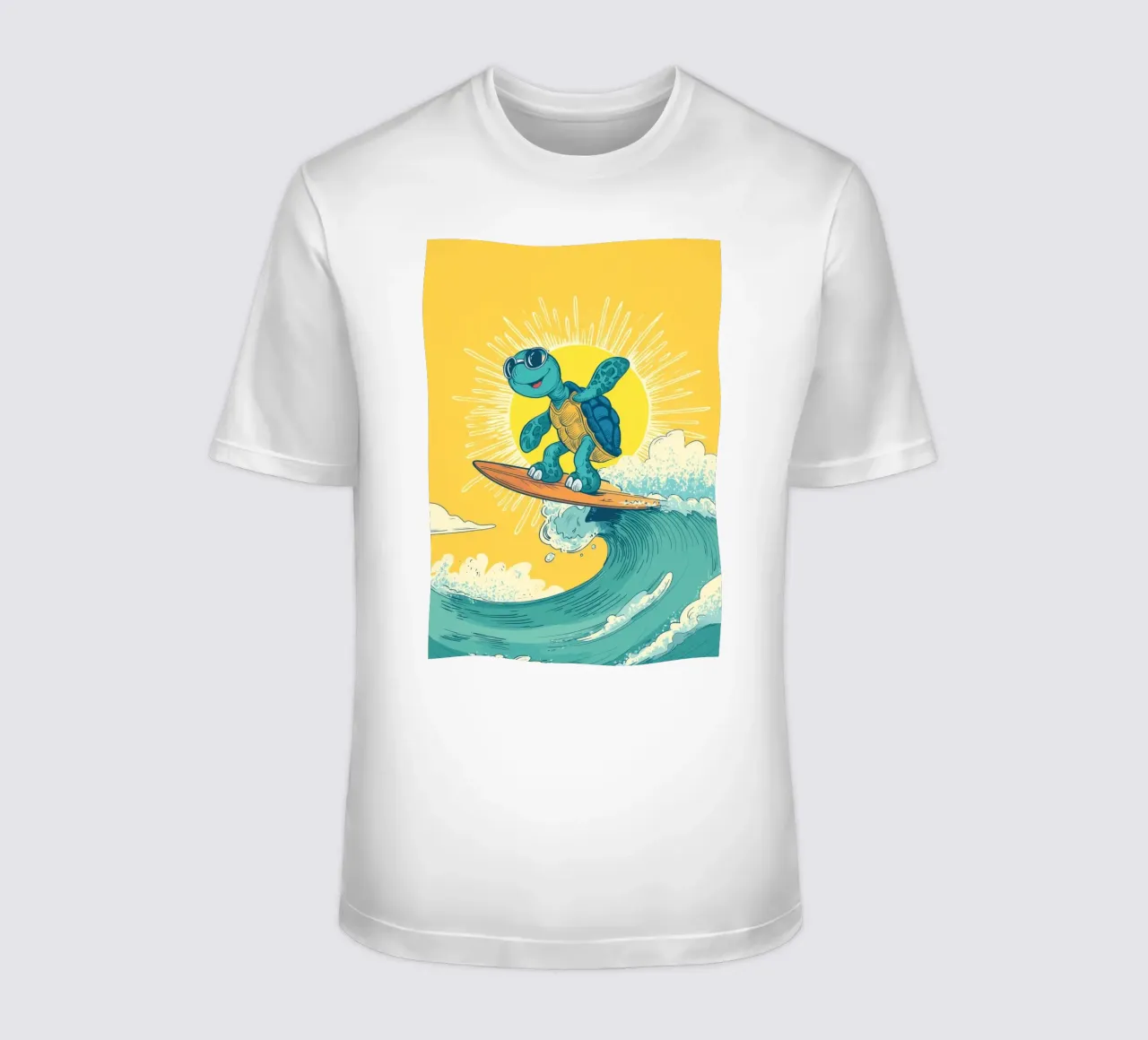 Turtle on the Waves t-shirt da Kiara