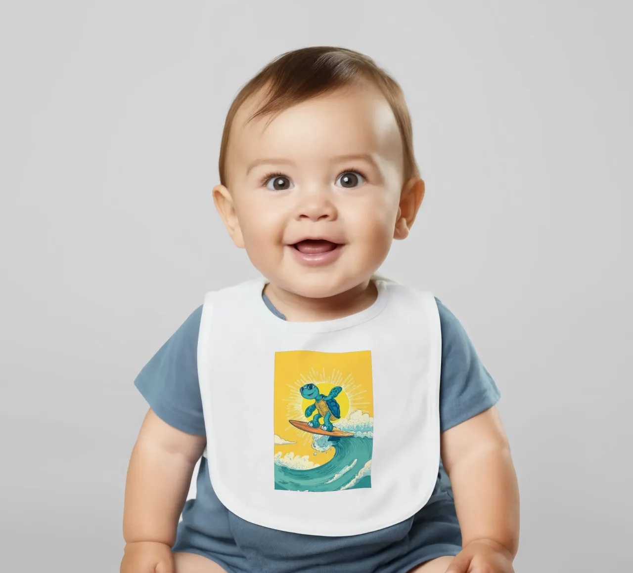 Turtle on the Waves bavaglino da Kiara