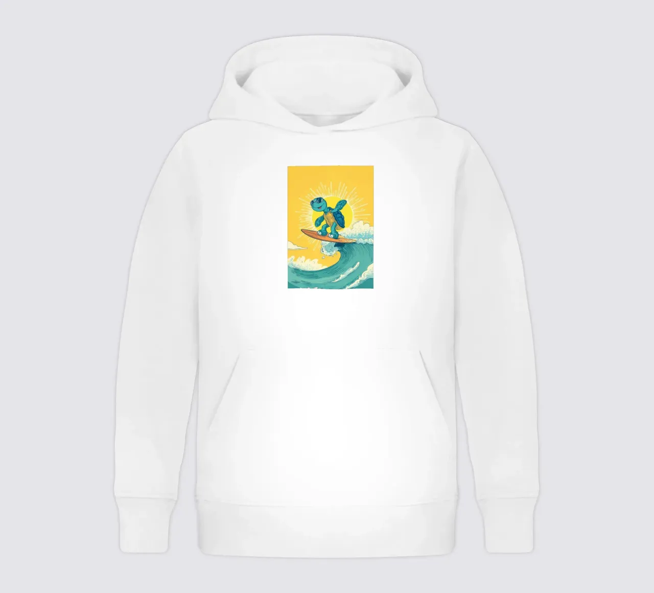 Turtle on the Waves sudadera con capucha para niño de Kiara