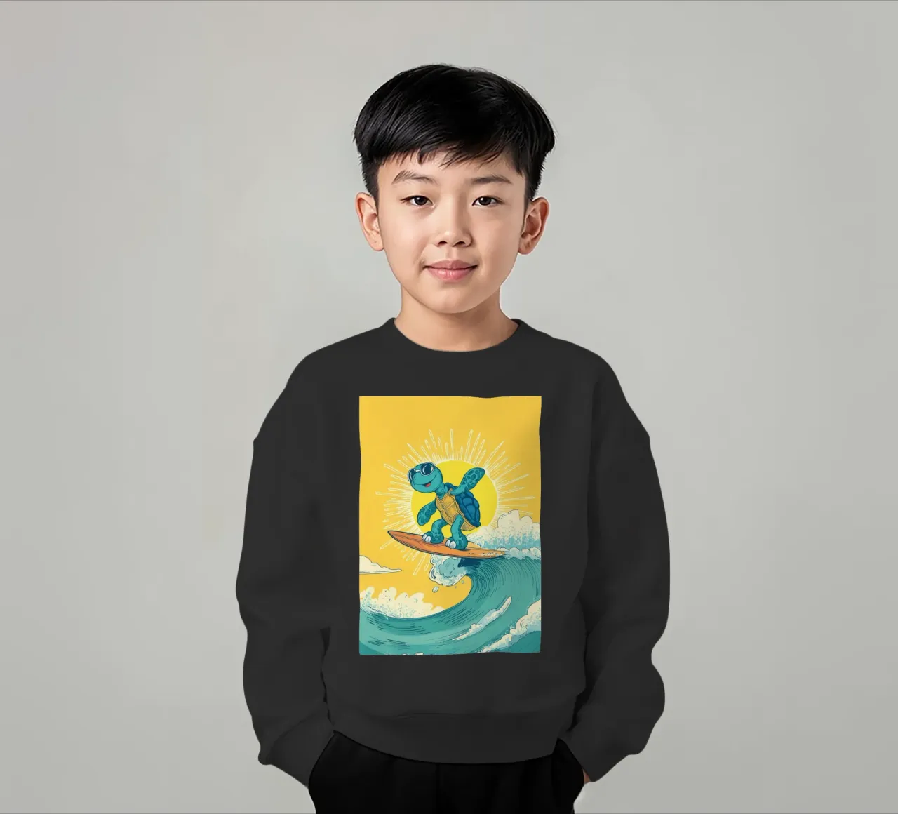 Turtle on the Waves felpa bambino da Kiara