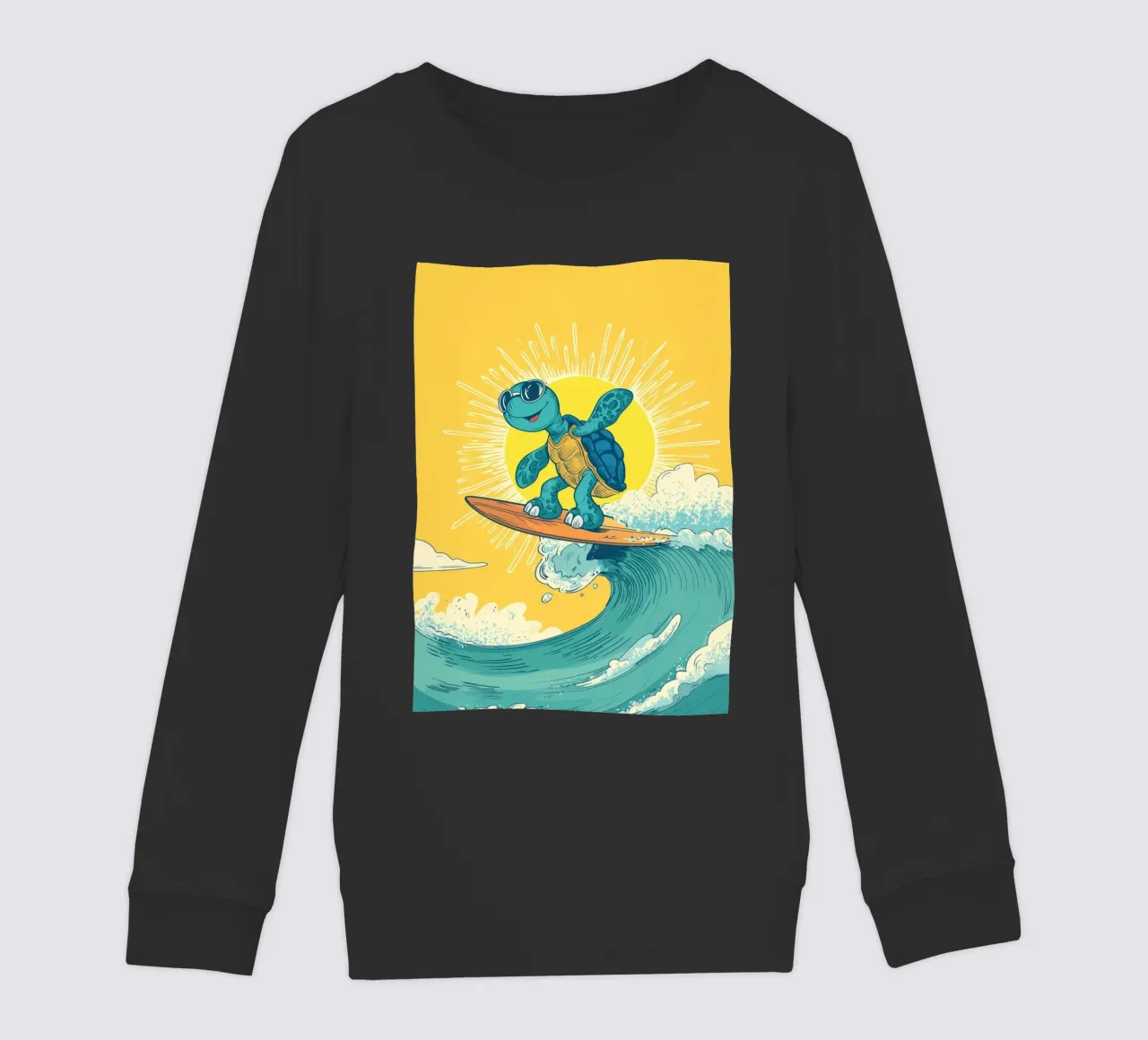 Turtle on the Waves felpa bambino da Kiara