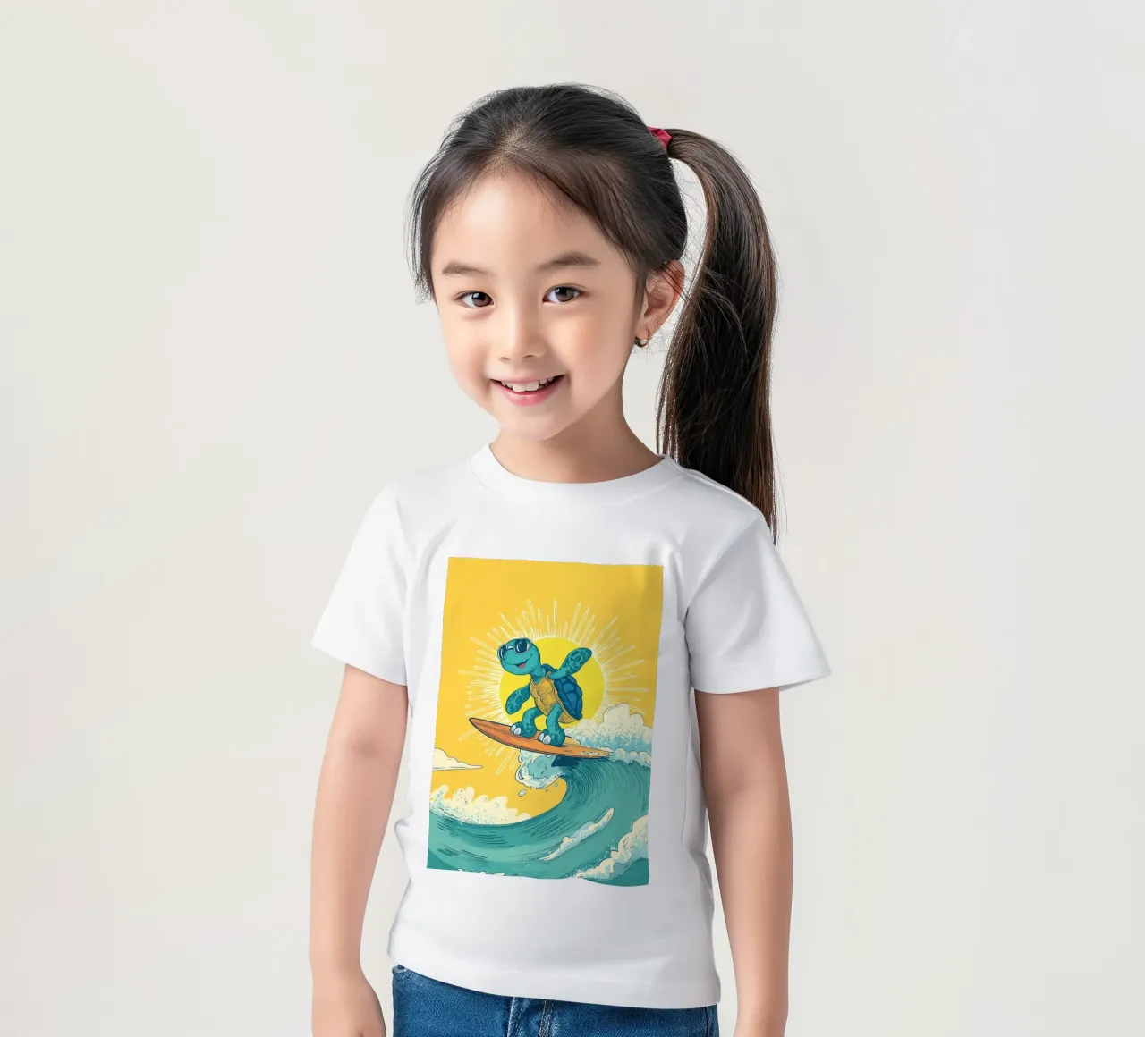 Turtle on the Waves t-shirt bambini da Kiara