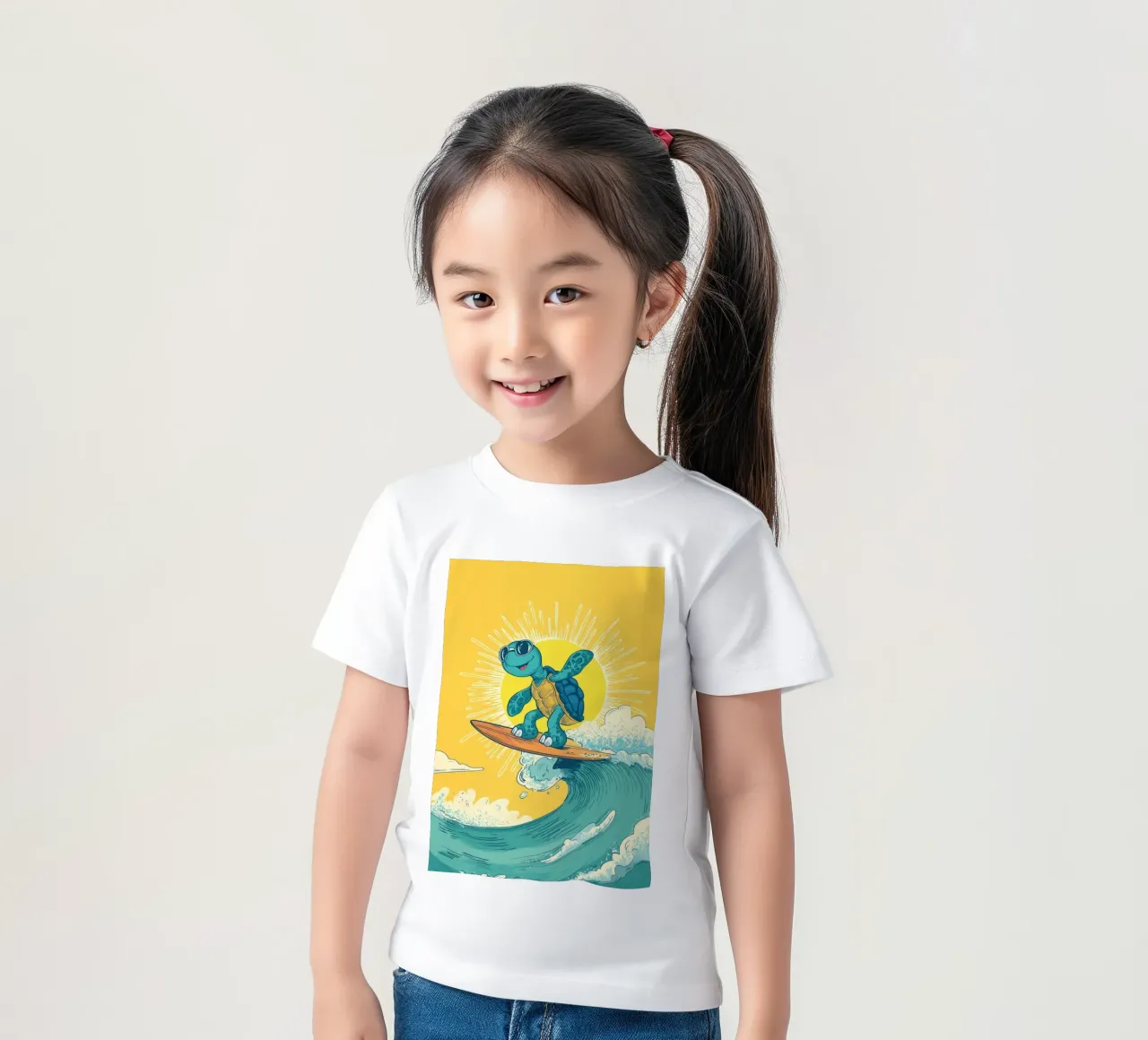 Turtle on the Waves t-shirt bambini da Kiara