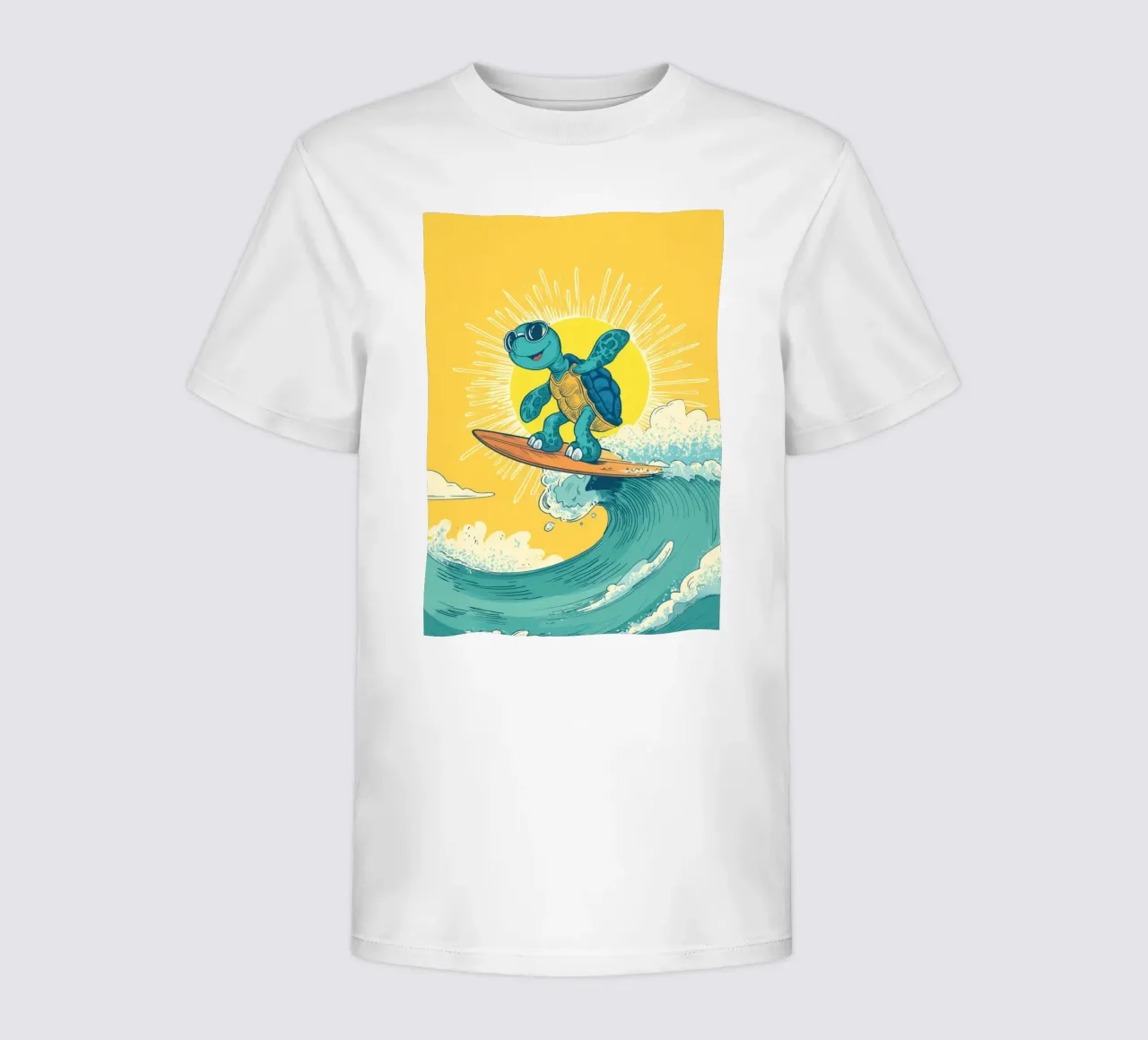 Turtle on the Waves t-shirt bambini da Kiara