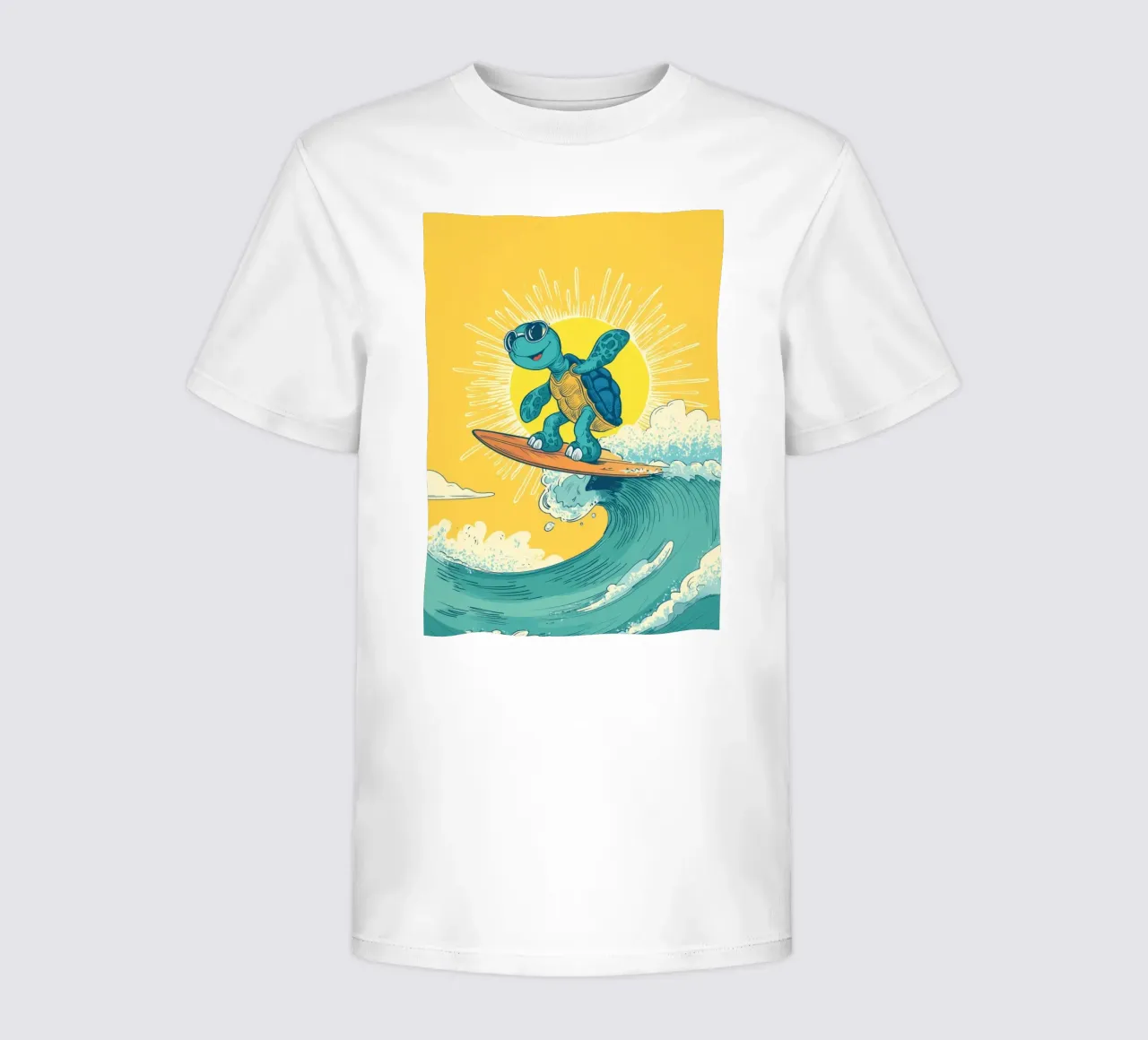 Turtle on the Waves t-shirt bambini da Kiara