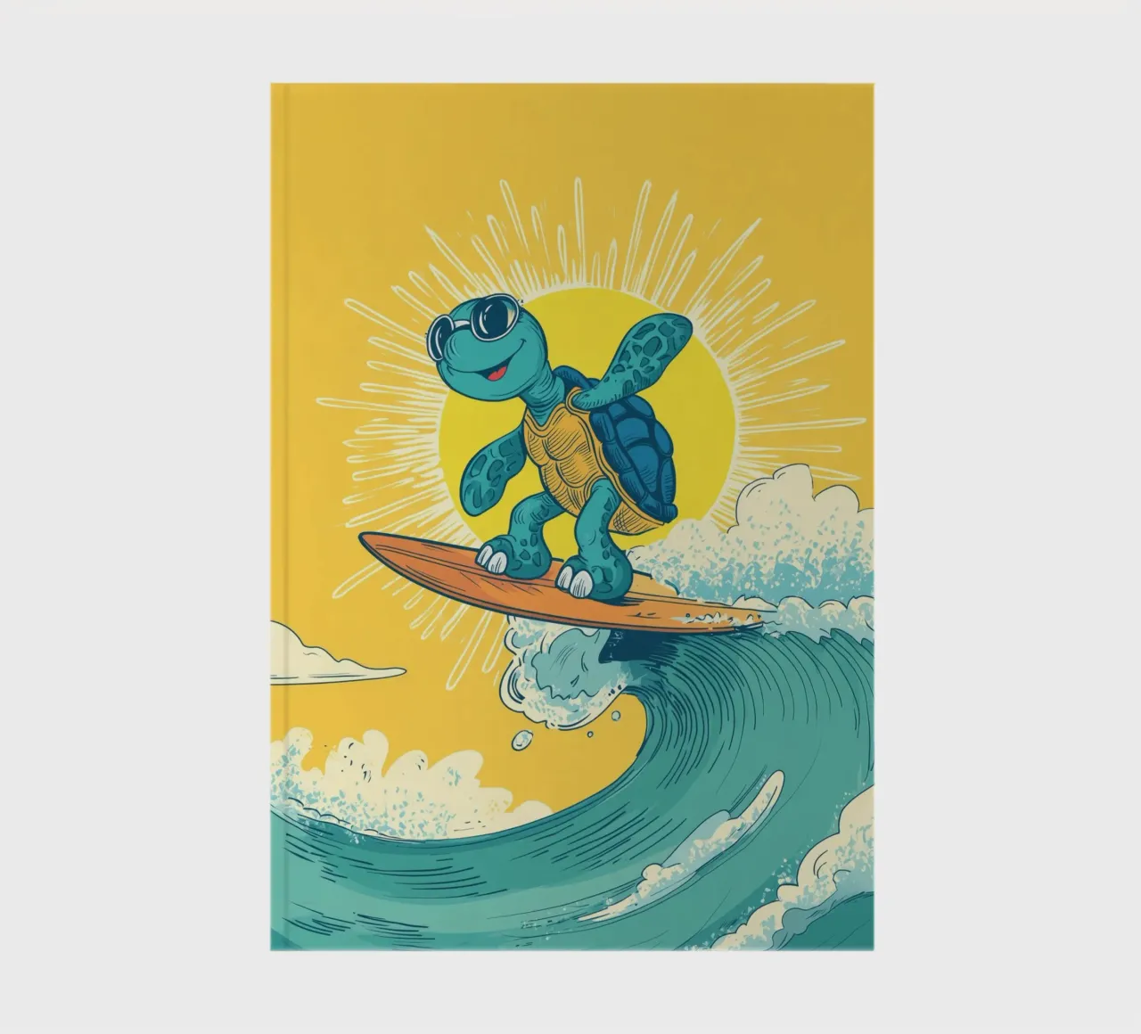 Turtle on the Waves notebook by Kiara