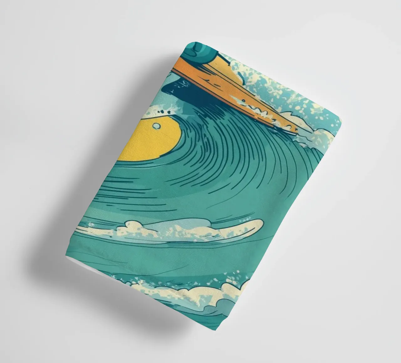 Turtle on the Waves towel by Kiara