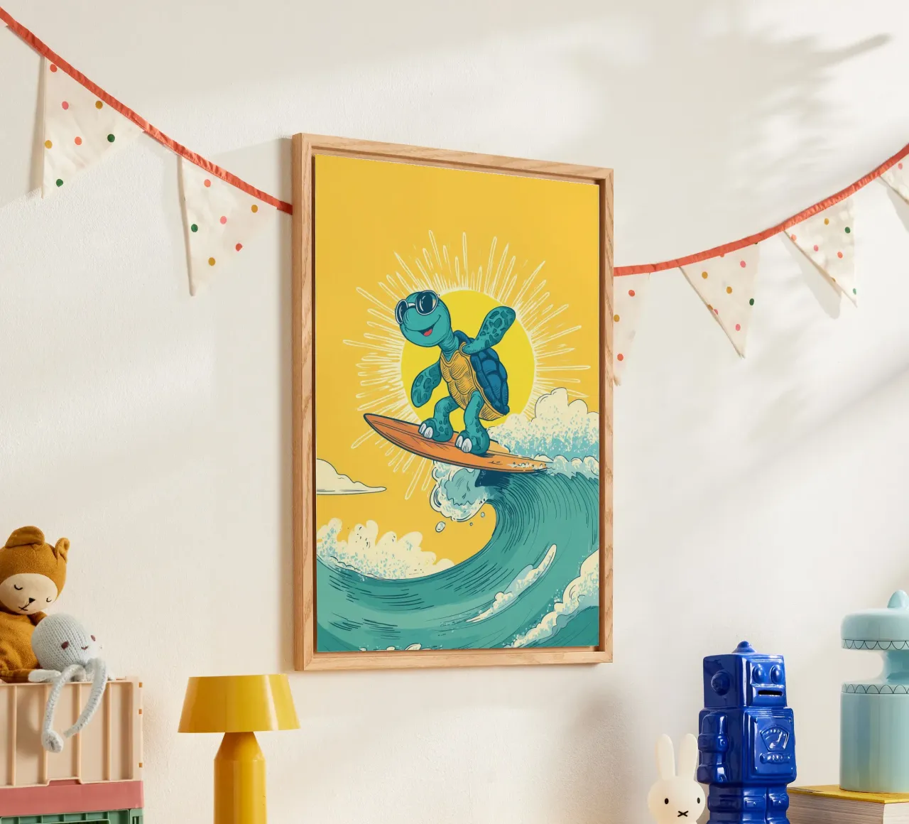 Turtle on the Waves acrylic glass by Kiara