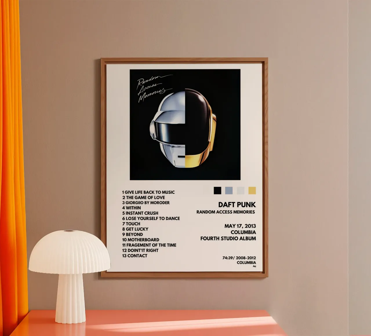 Daft Punk Random Acces Memories alluminio dibond da Roronoa7