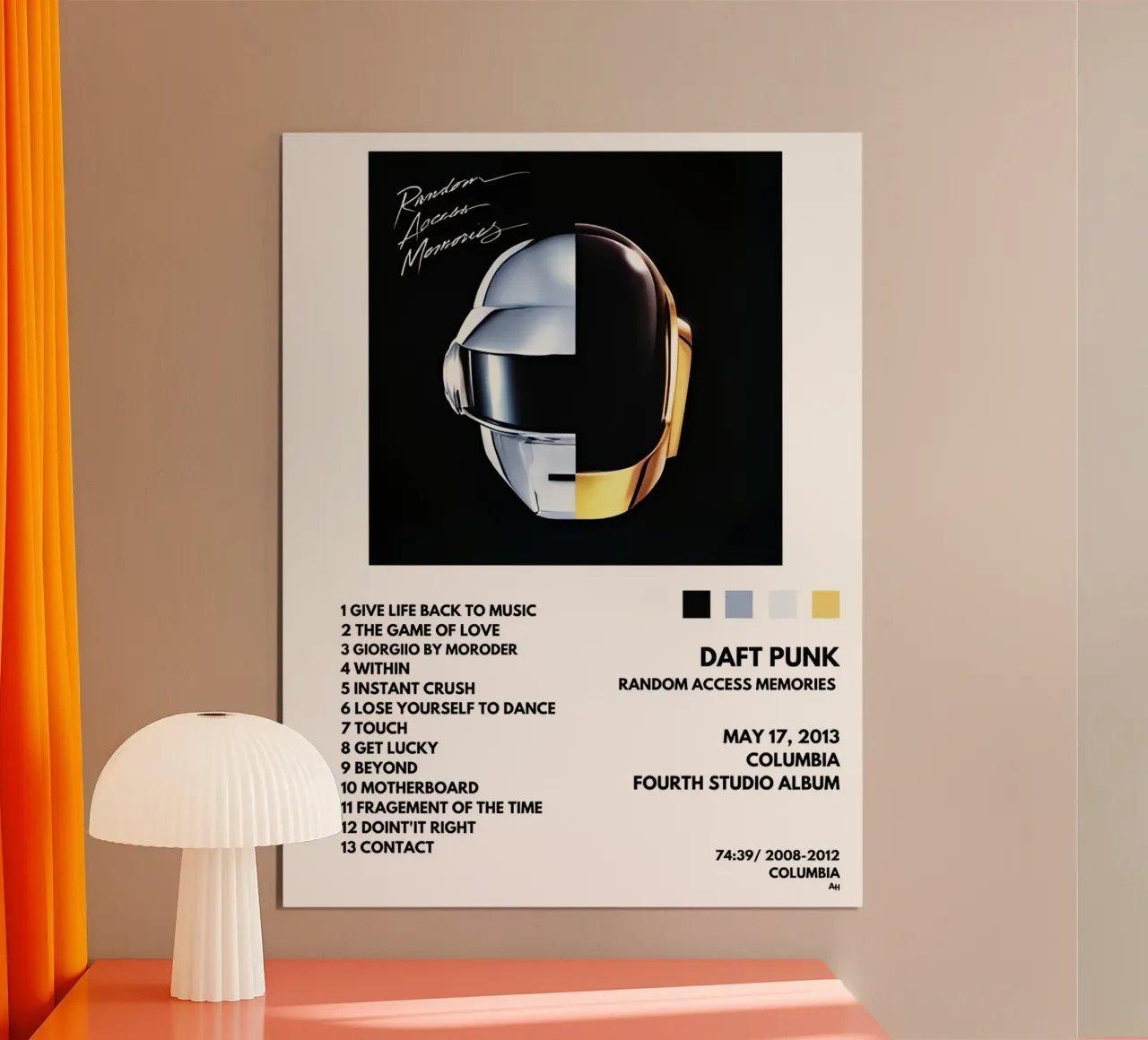 Daft Punk Random Acces Memories carta hahnemühle da Roronoa7