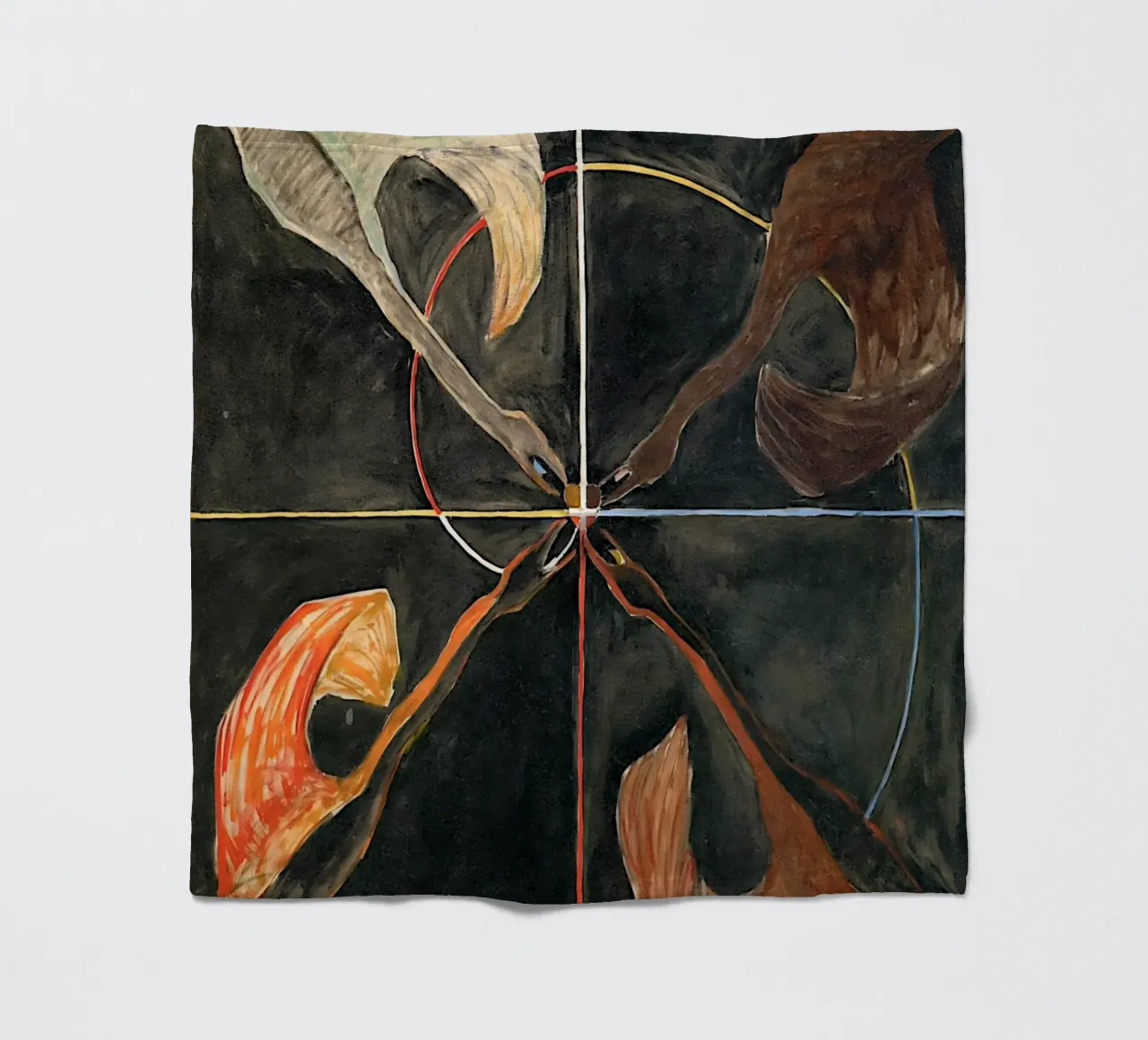 Hilma Af Klint - Il cigno n. 06 Gruppo Ix-suw coperta in pile da William Store