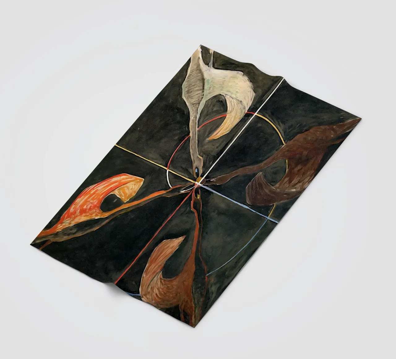 Hilma Af Klint - Il cigno n. 06 Gruppo Ix-suw coperta in pile da William Store