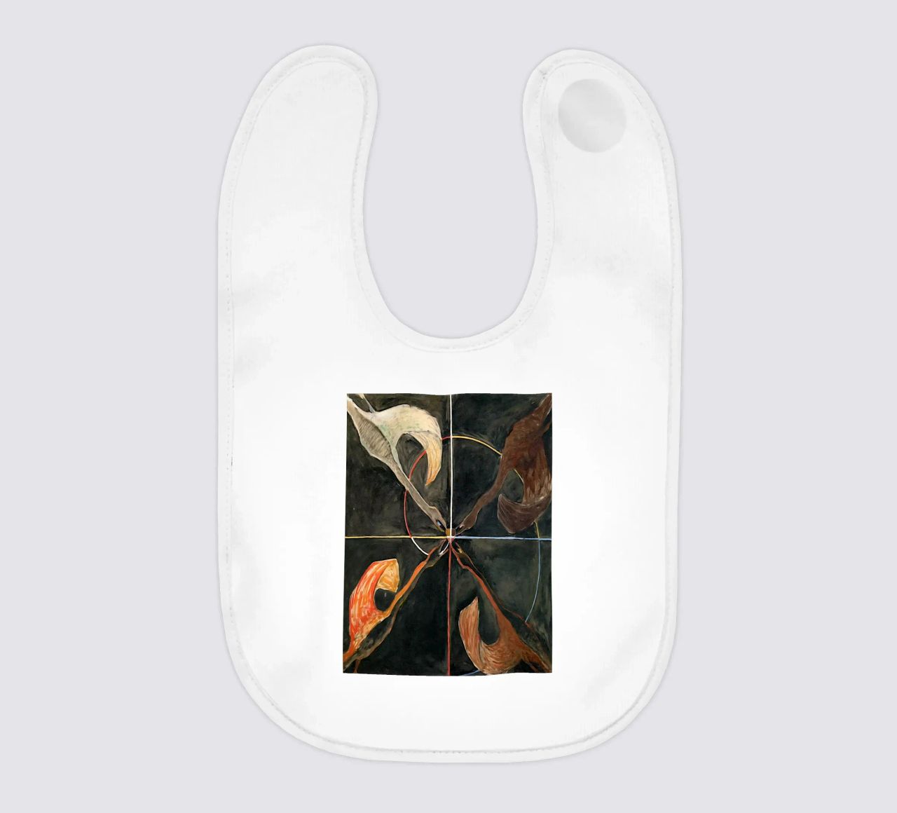 Hilma Af Klint - Il cigno n. 06 Gruppo Ix-suw bavaglino da William Store