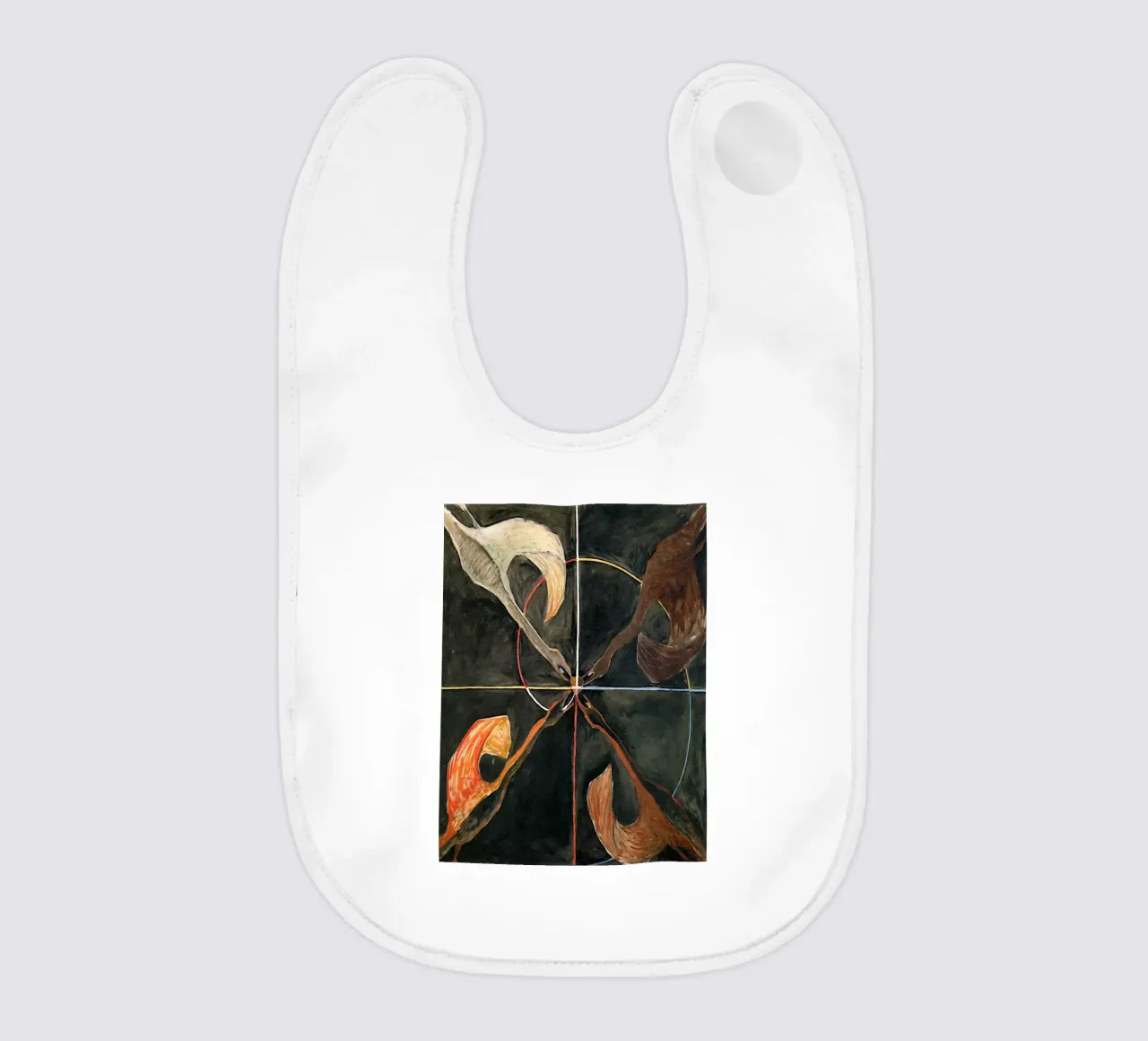 Hilma Af Klint - Il cigno n. 06 Gruppo Ix-suw bavaglino da William Store