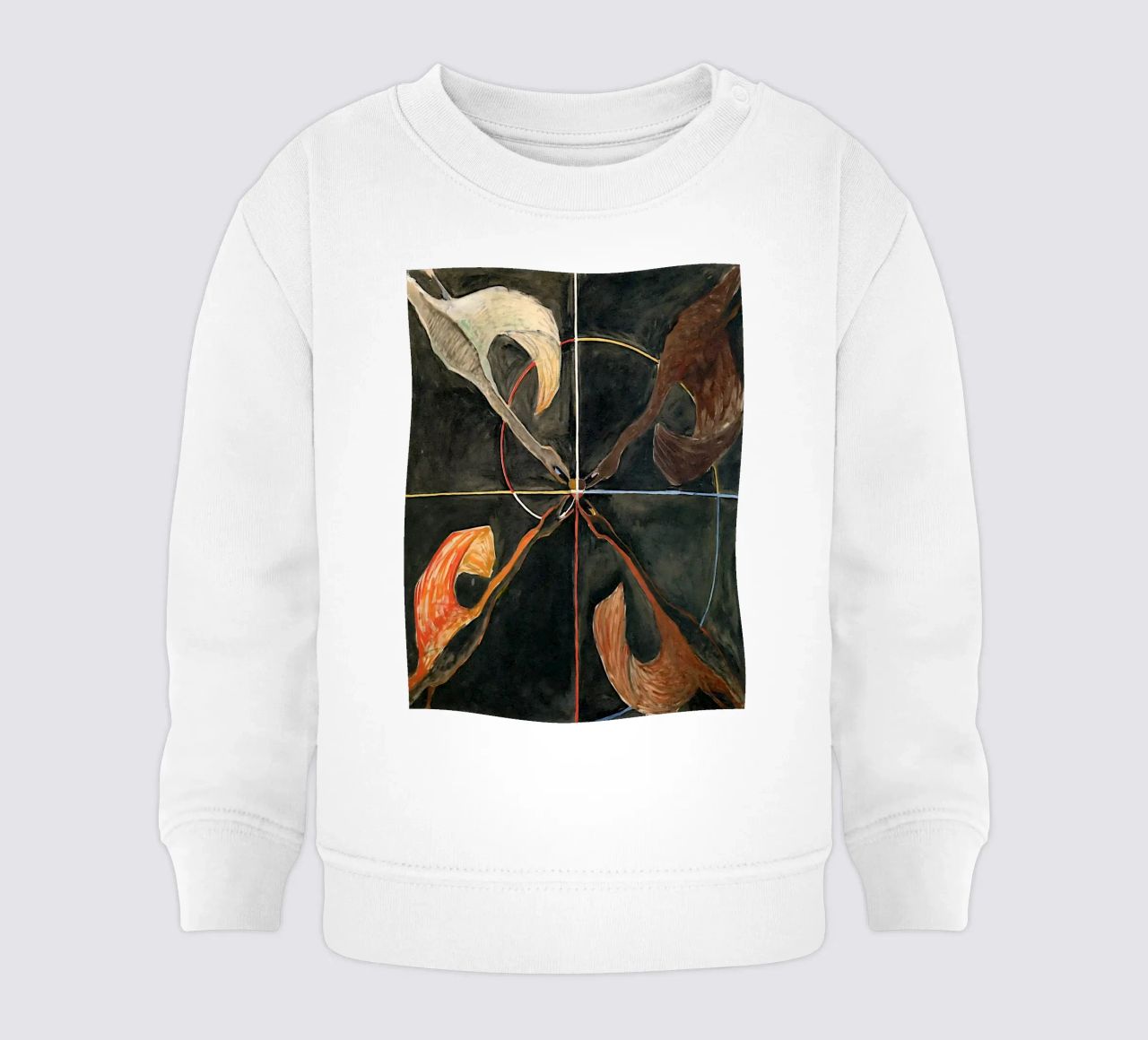 Hilma Af Klint - Il cigno n. 06 Gruppo Ix-suw felpa neonato da William Store
