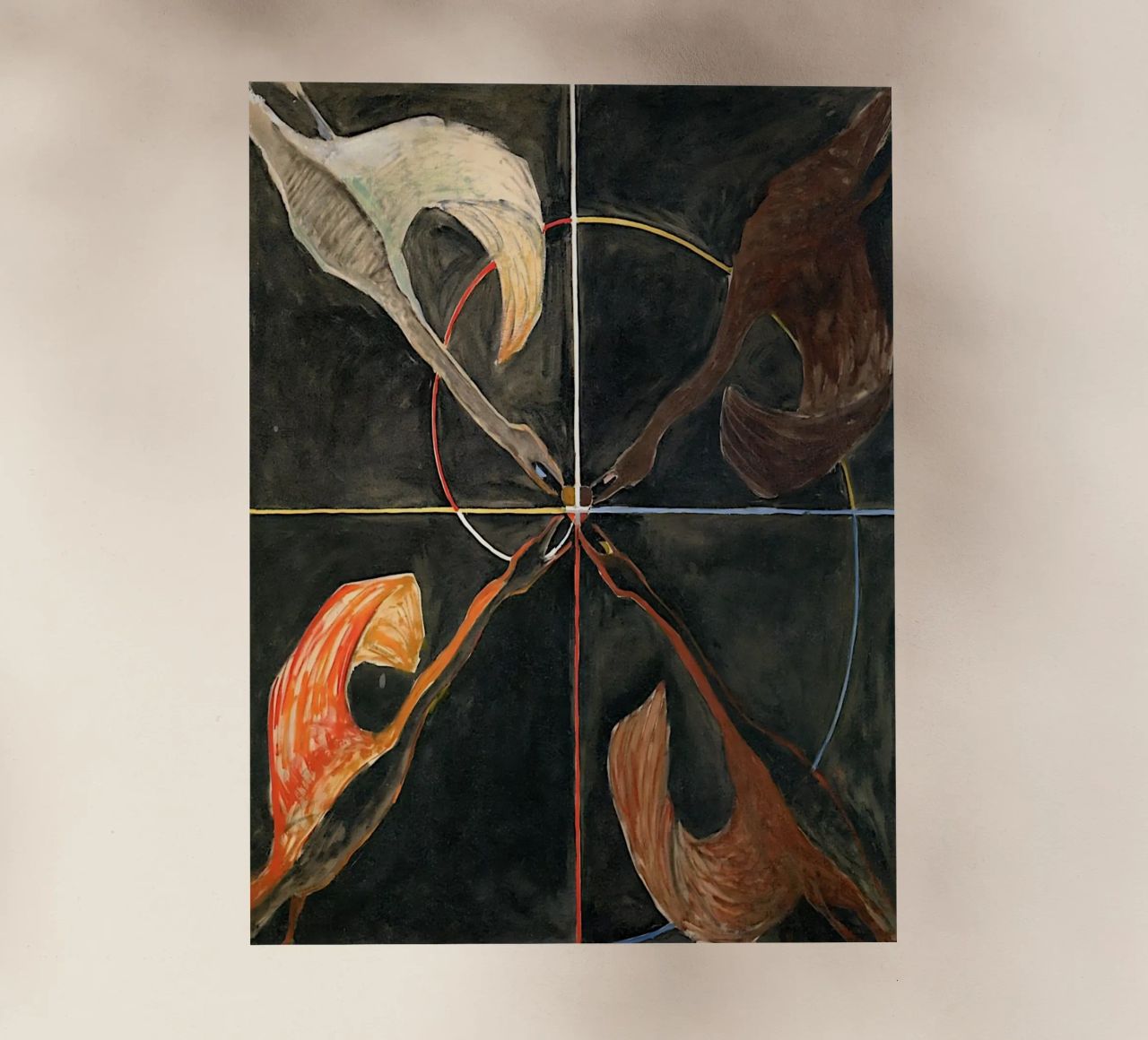 Hilma Af Klint - Il cigno n. 06 Gruppo Ix-suw pellicola backlit da William Store