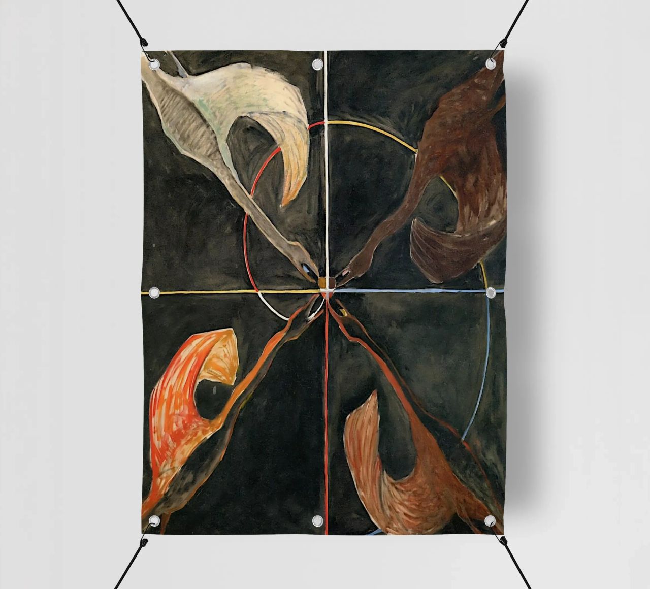 Hilma Af Klint - Il cigno n. 06 Gruppo Ix-suw telo in pvc da William Store