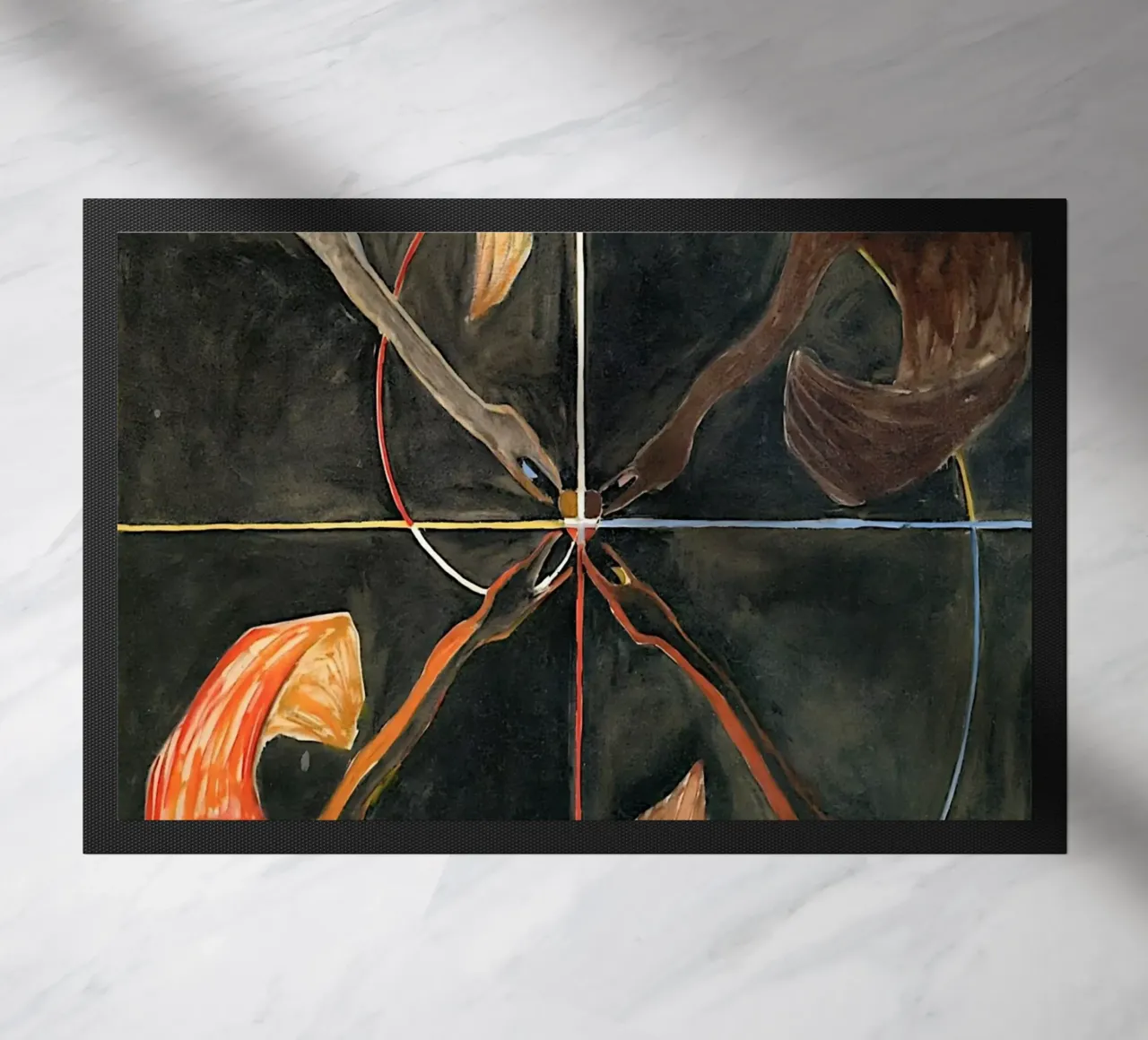 Hilma Af Klint - Le cygne n° 06 Groupe Ix-suw paillasson de William Store