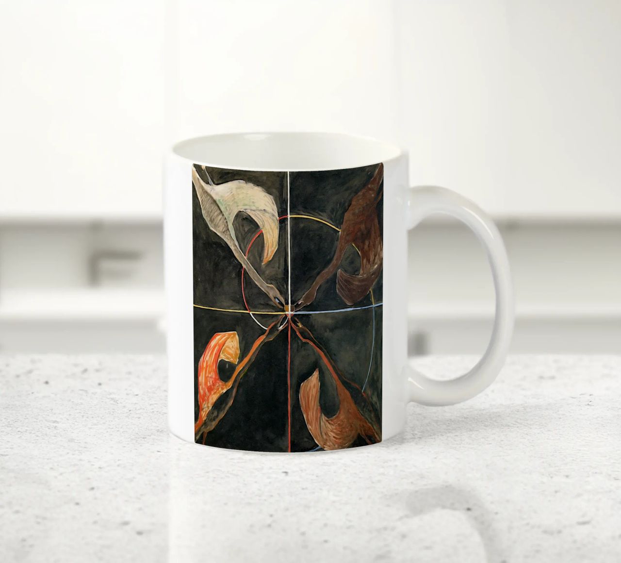 Hilma Af Klint - Il cigno n. 06 Gruppo Ix-suw tazza in ceramica da William Store