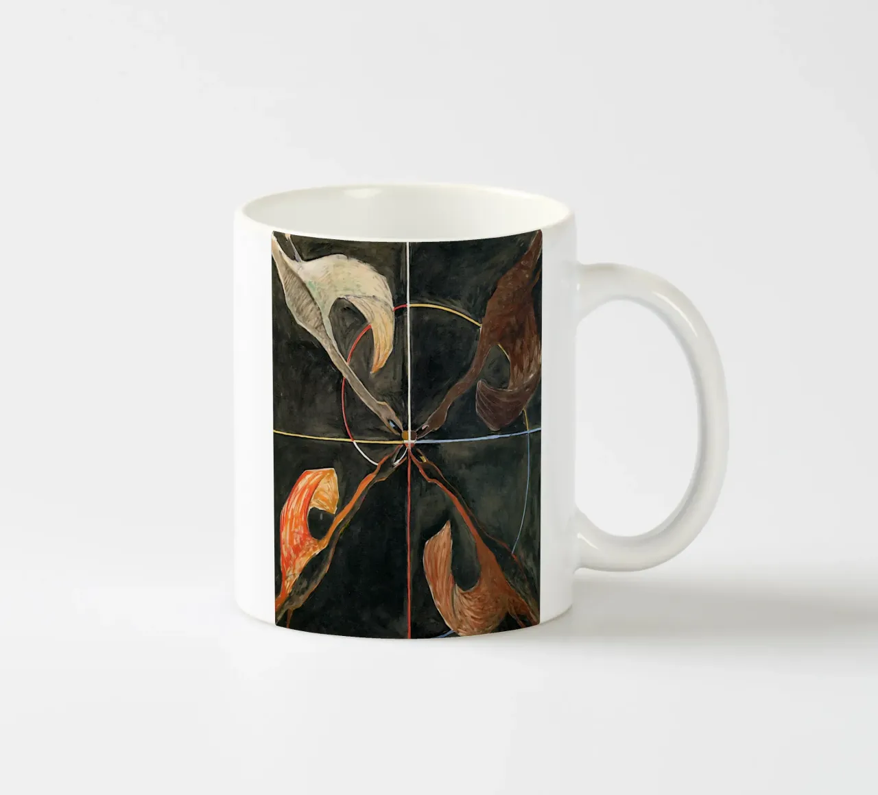 Hilma Af Klint - Il cigno n. 06 Gruppo Ix-suw tazza in ceramica da William Store