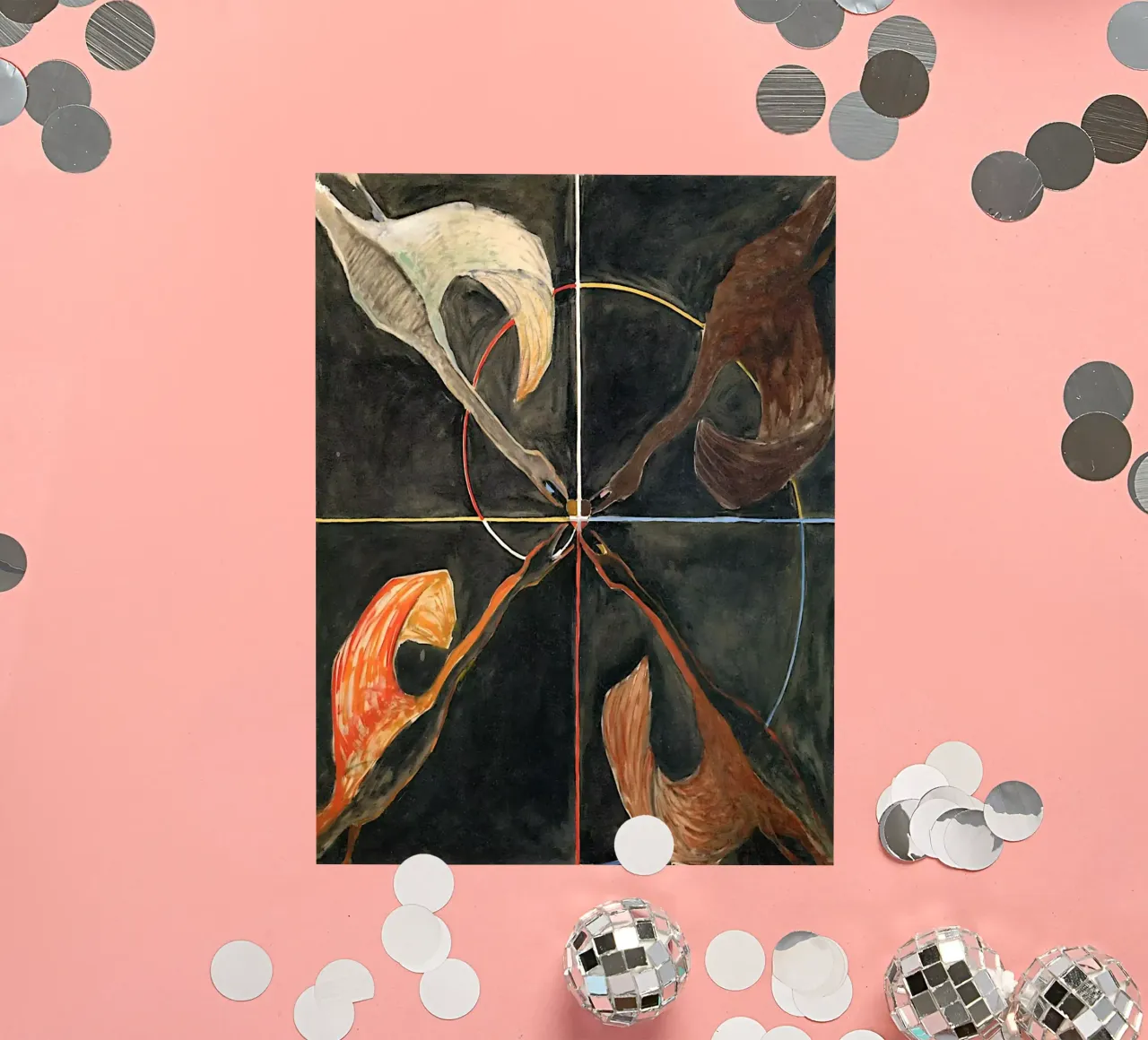 Hilma Af Klint - Le cygne n° 06 Groupe Ix-suw autocollant de William Store