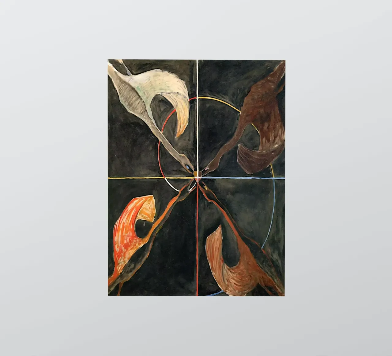 Hilma Af Klint - Le cygne n° 06 Groupe Ix-suw autocollant de William Store
