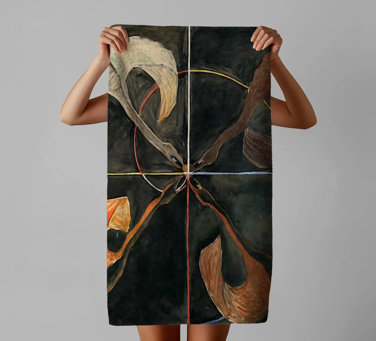 Hilma Af Klint - Il cigno n. 06 Gruppo Ix-suw asciugamano da bagno da William Store