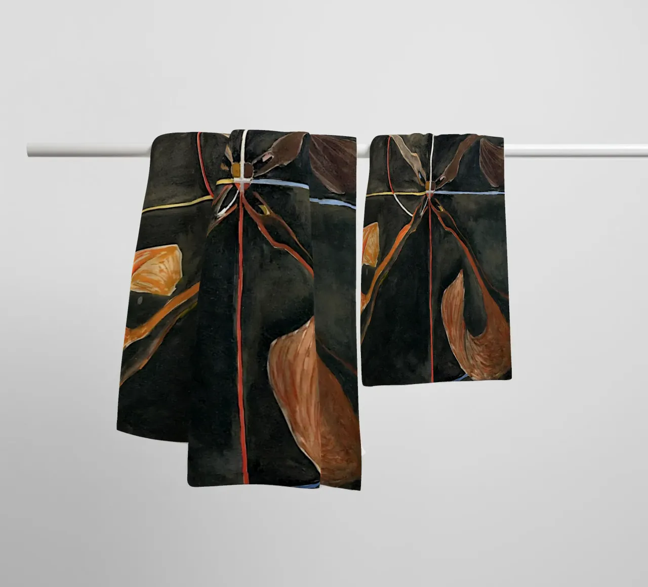 Hilma Af Klint - Il cigno n. 06 Gruppo Ix-suw asciugamano da bagno da William Store