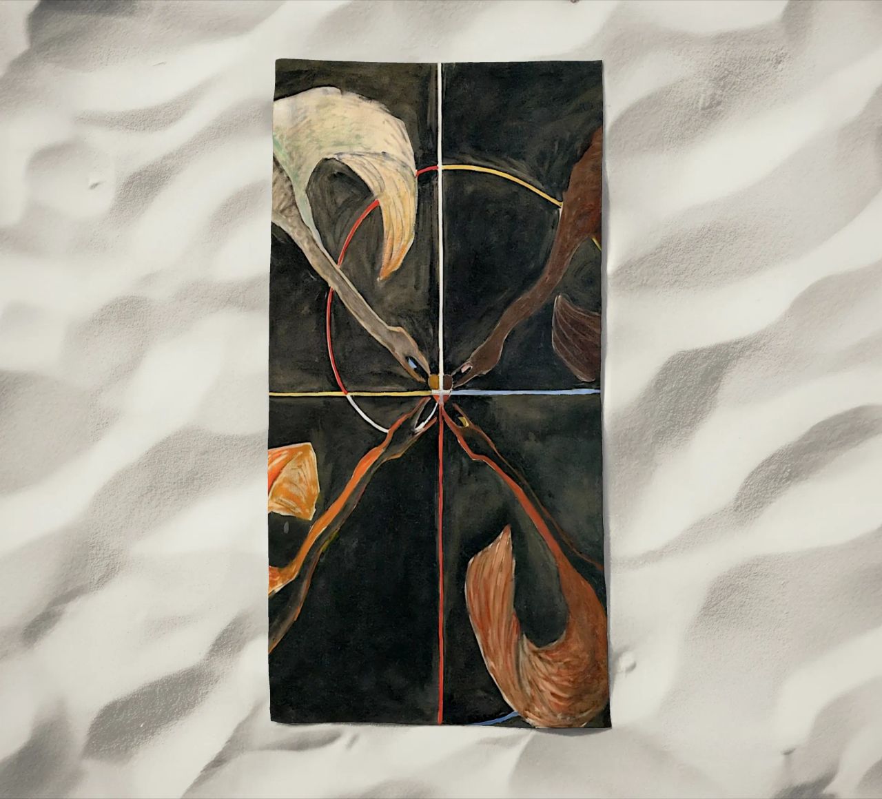 Hilma Af Klint - Il cigno n. 06 Gruppo Ix-suw telo mare da William Store