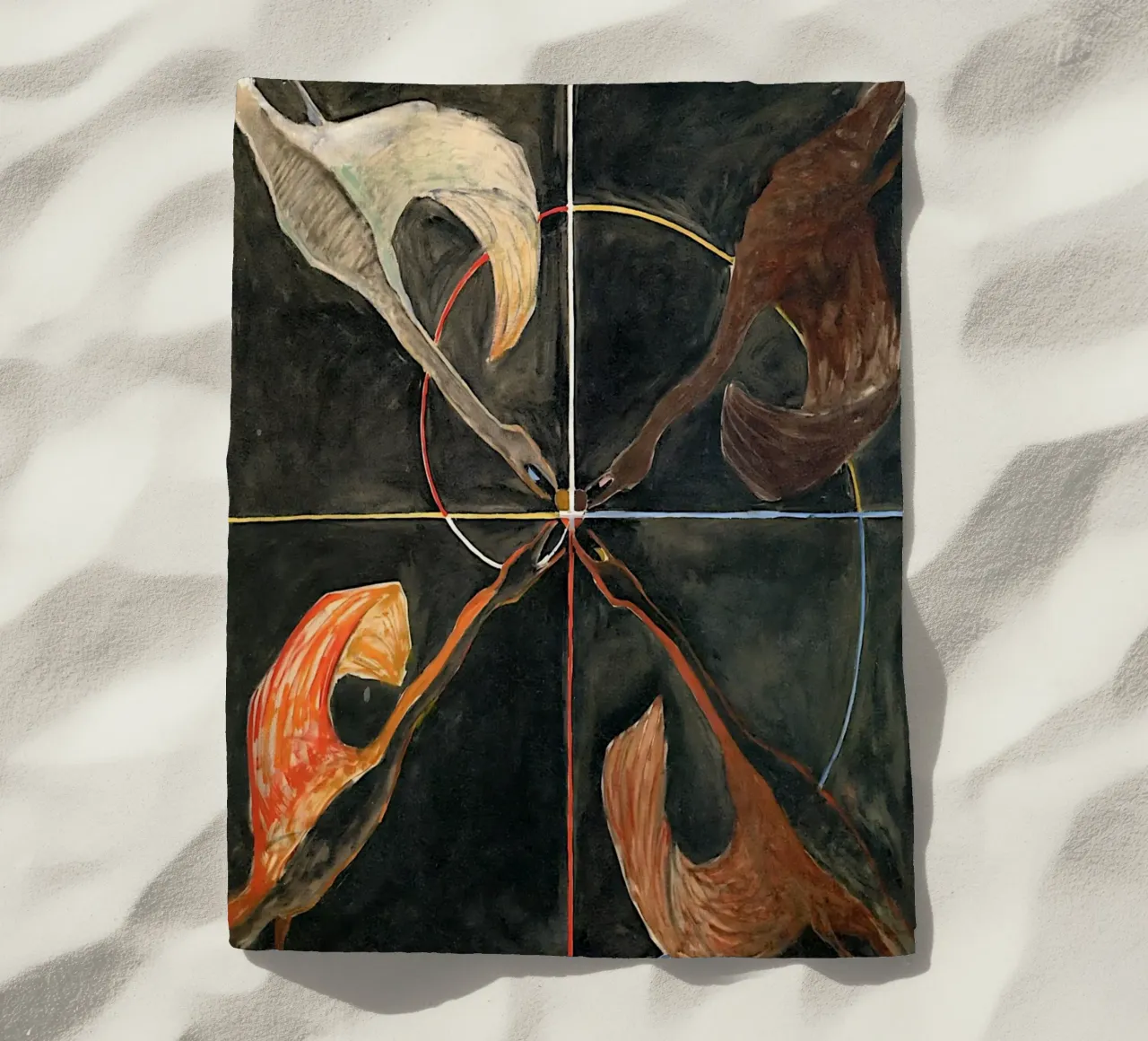Hilma Af Klint - Le cygne n° 06 Groupe Ix-suw serviette de plage de William Store