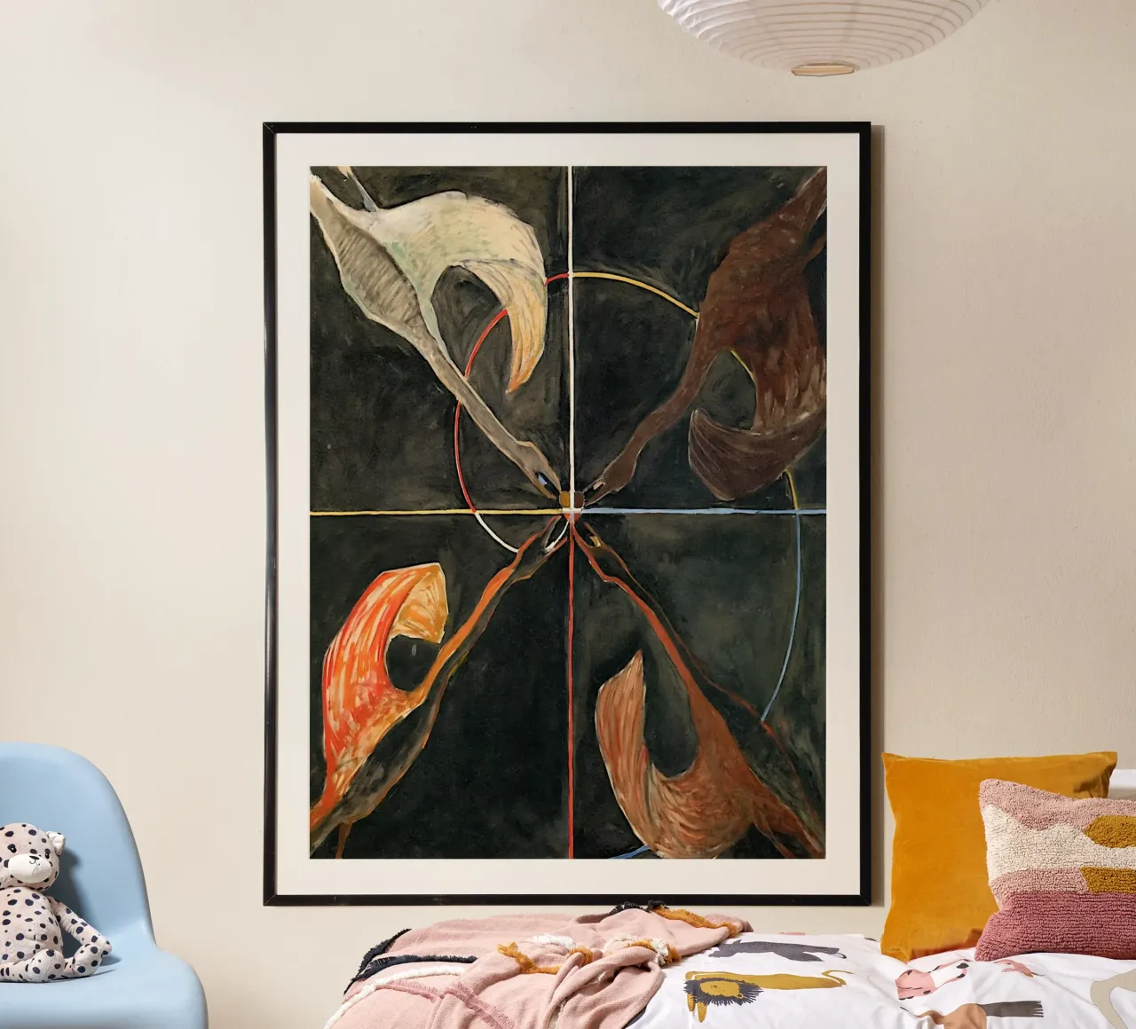 Hilma Af Klint - Le cygne n° 06 Groupe Ix-suw hahnemühle de William Store