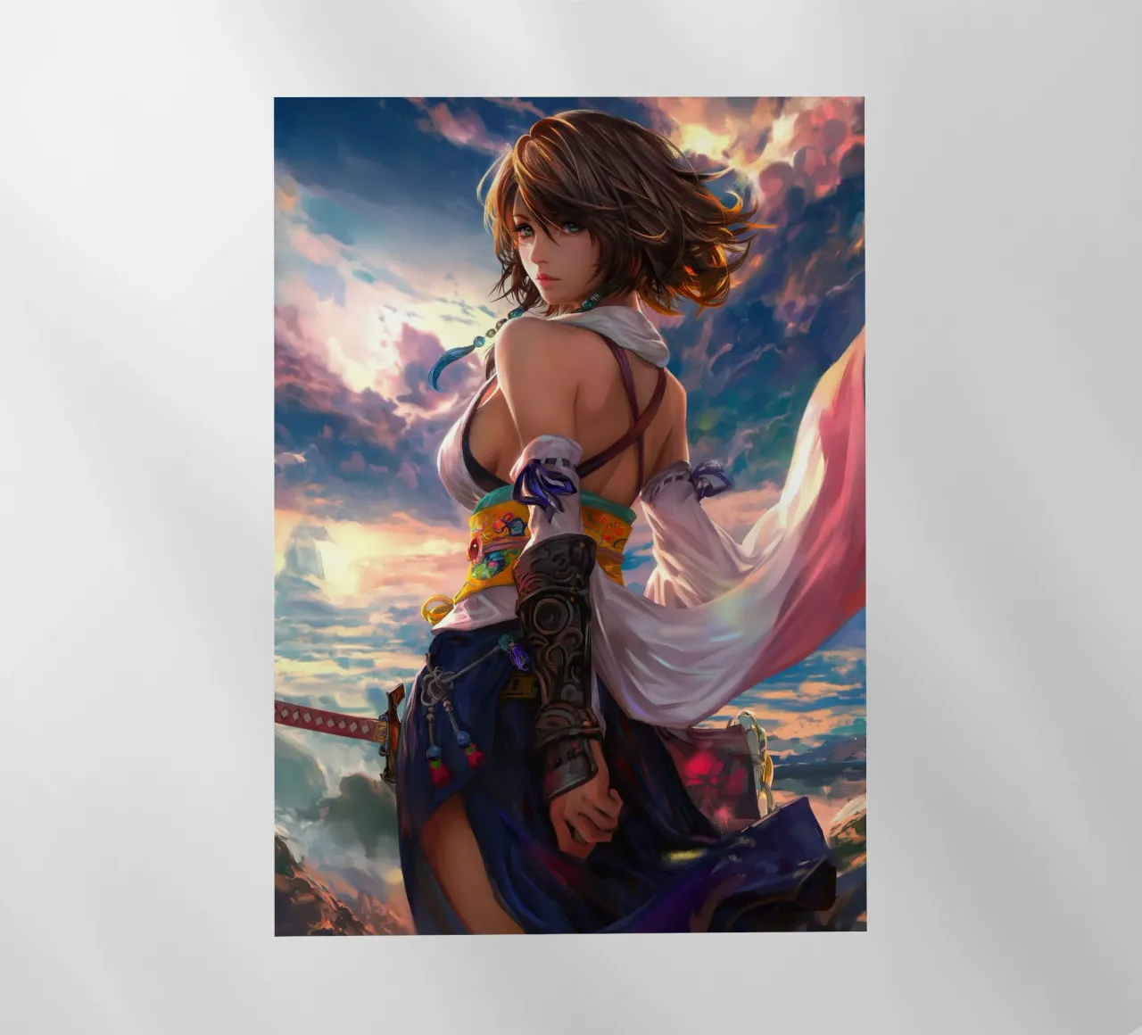 Yuna Final Fantasy X pellicola backlit da Stellar Creative