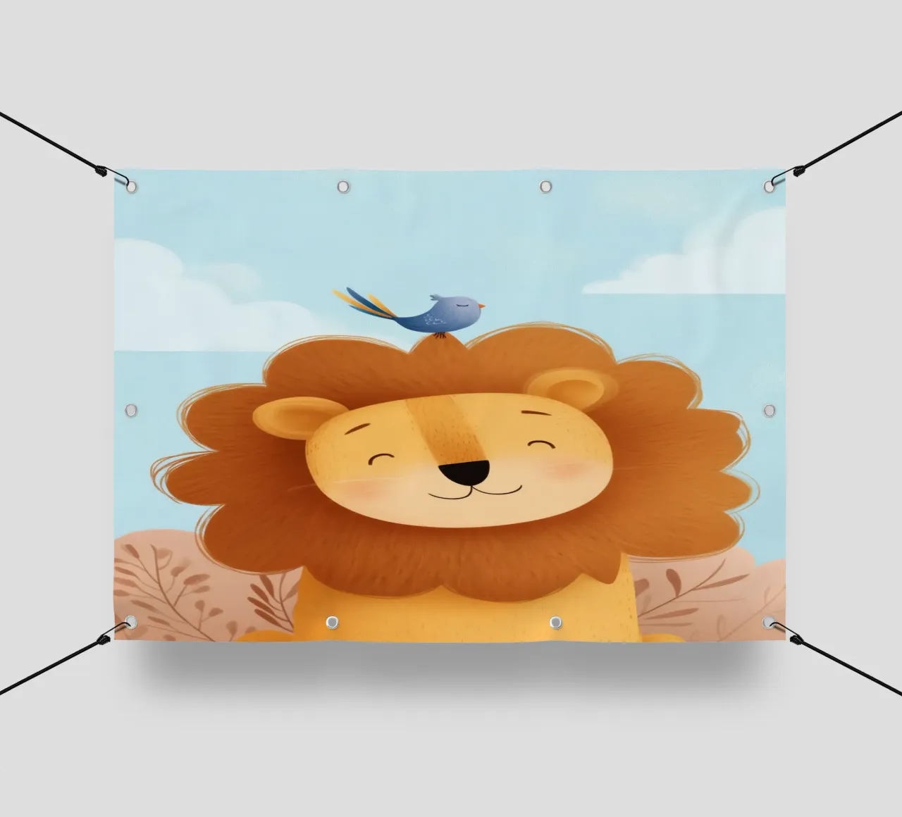 Lion & Little Bird telo in pvc da Kiara