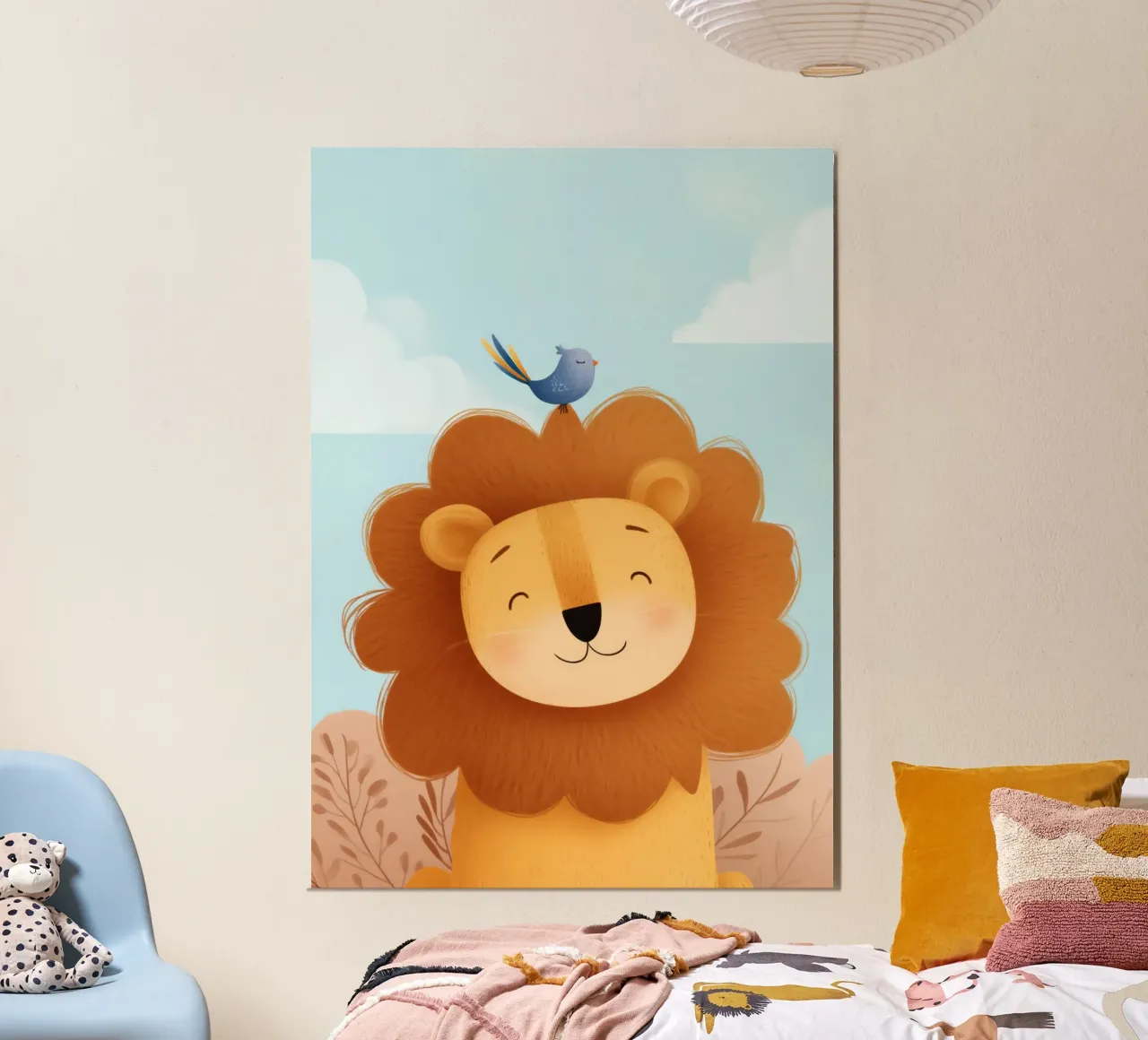 Lion & Little Bird poster con telaio in plastica da Kiara