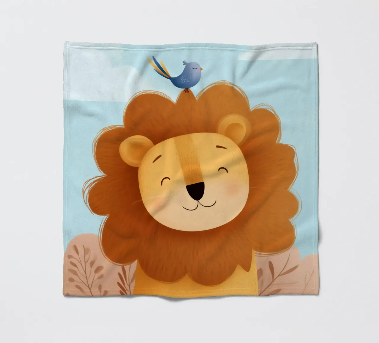 Lion & Little Bird coperta in pile da Kiara