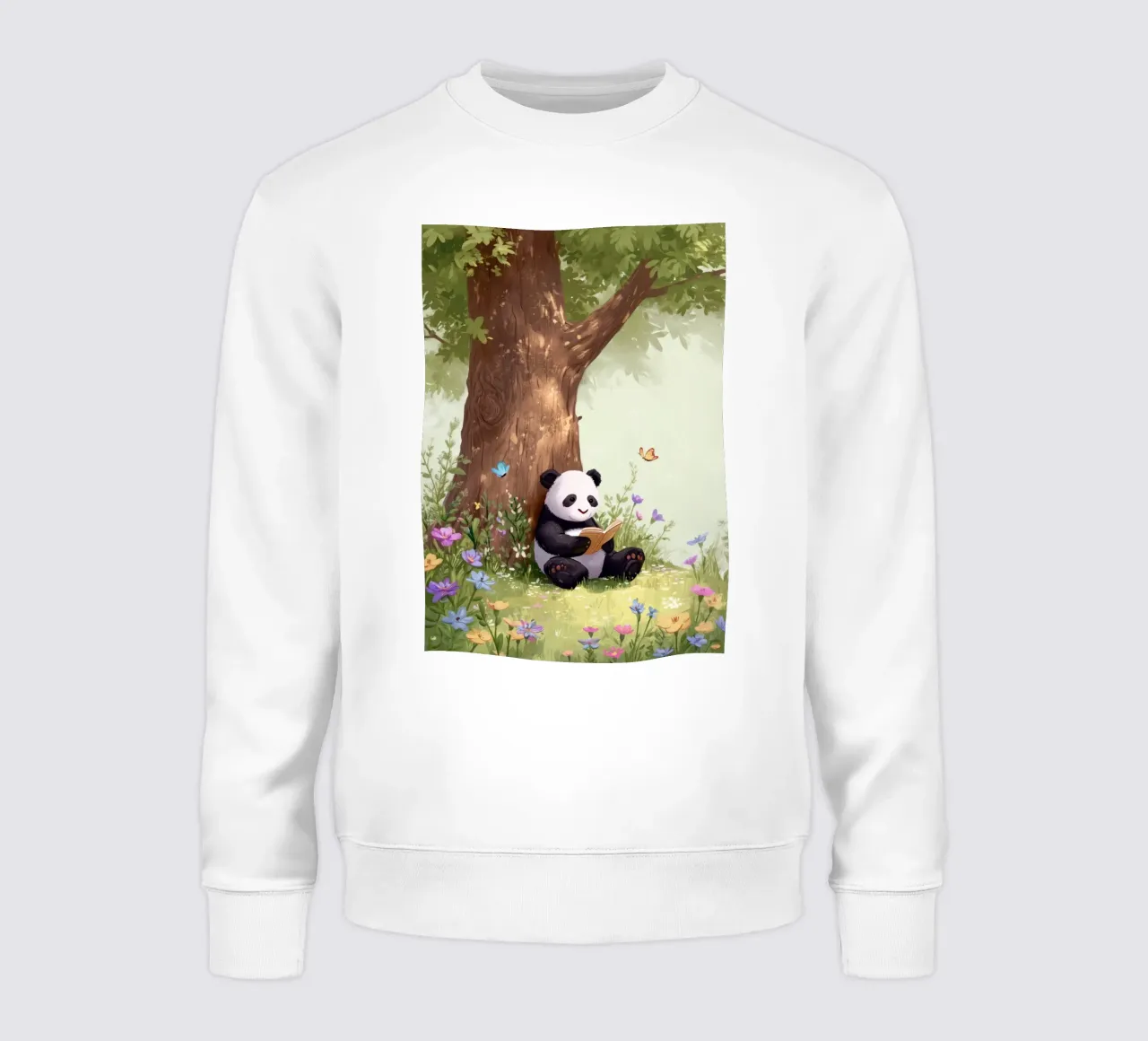 Panda in the Garden felpa da Kiara
