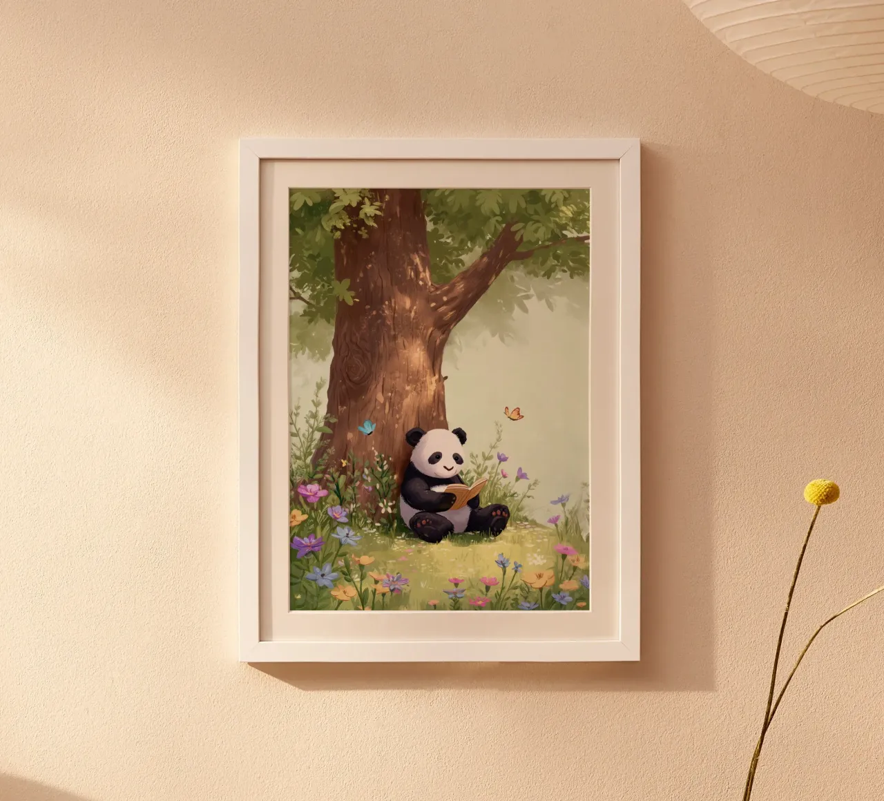 Panda in the Garden Poster von Kiara