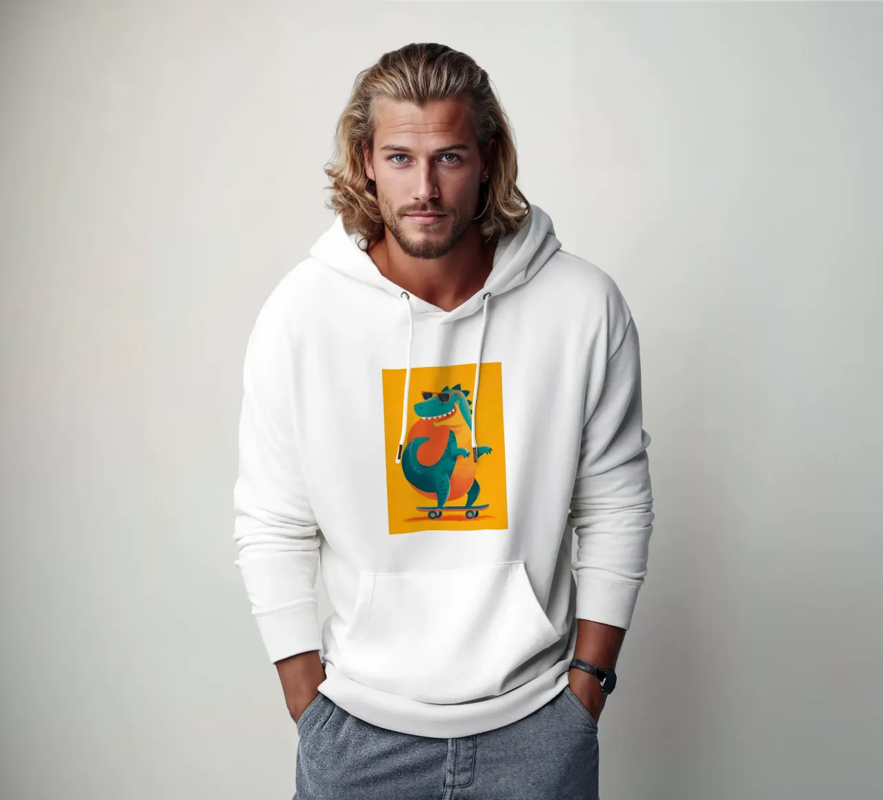 Skater Rex felpa con cappuccio da Kiara
