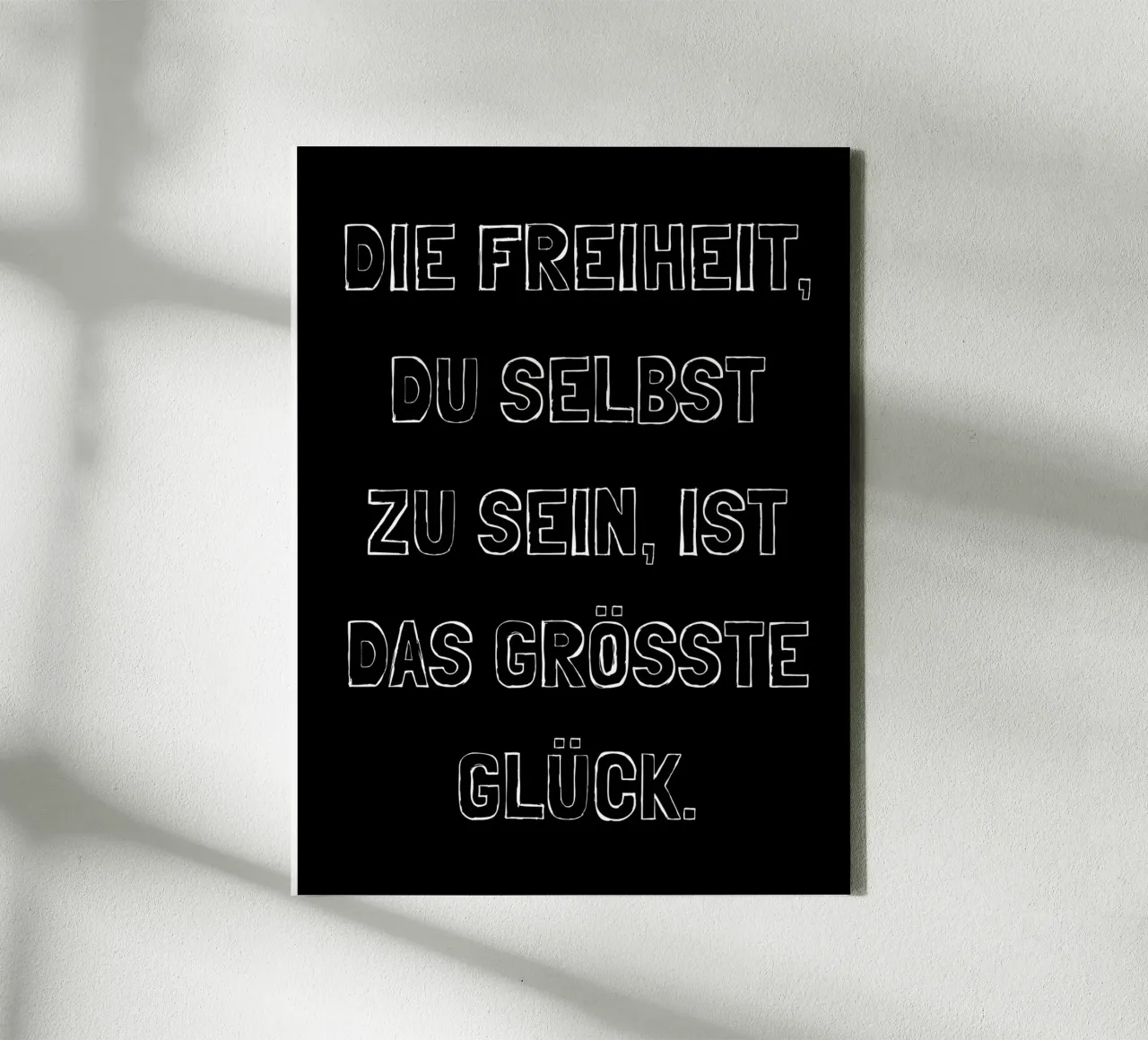 Glück der Freiheit tela con Cornice a cassetta da DigiWunderwerk