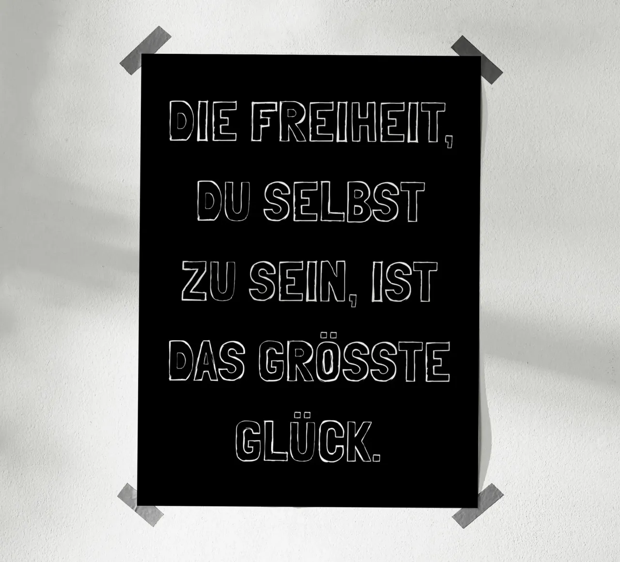 Glück der Freiheit poster da DigiWunderwerk