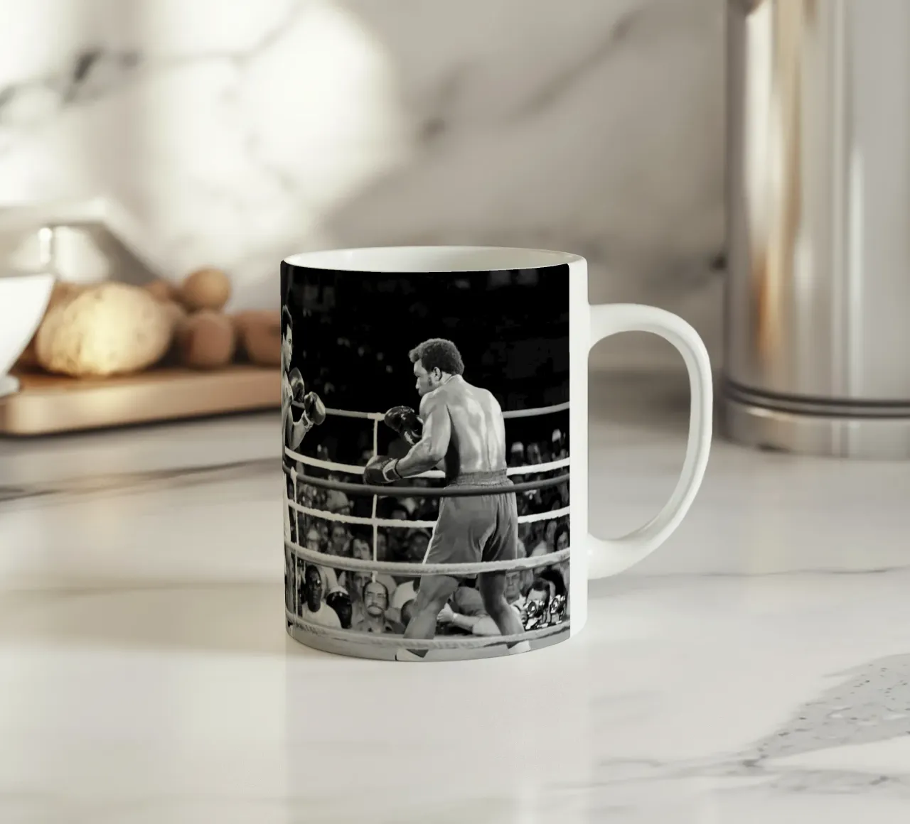 Mohammed Ali vs George Foreman keramische mok van tobyrmattie