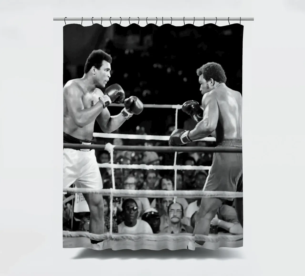 Mohammed Ali vs George Foreman douchegordijn van tobyrmattie