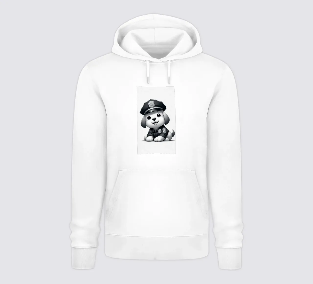 Simpatico cane in uniforme da poliziotto felpa con cappuccio da BenCoStyle