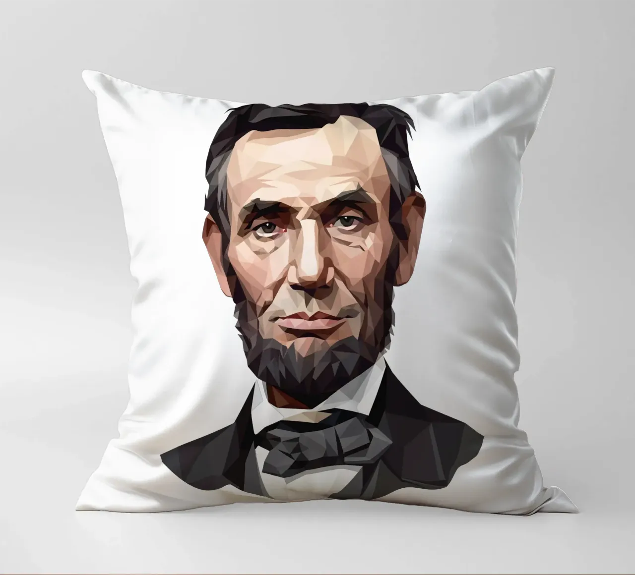 Abramo Lincoln Lowpoly cuscino da Low Profile