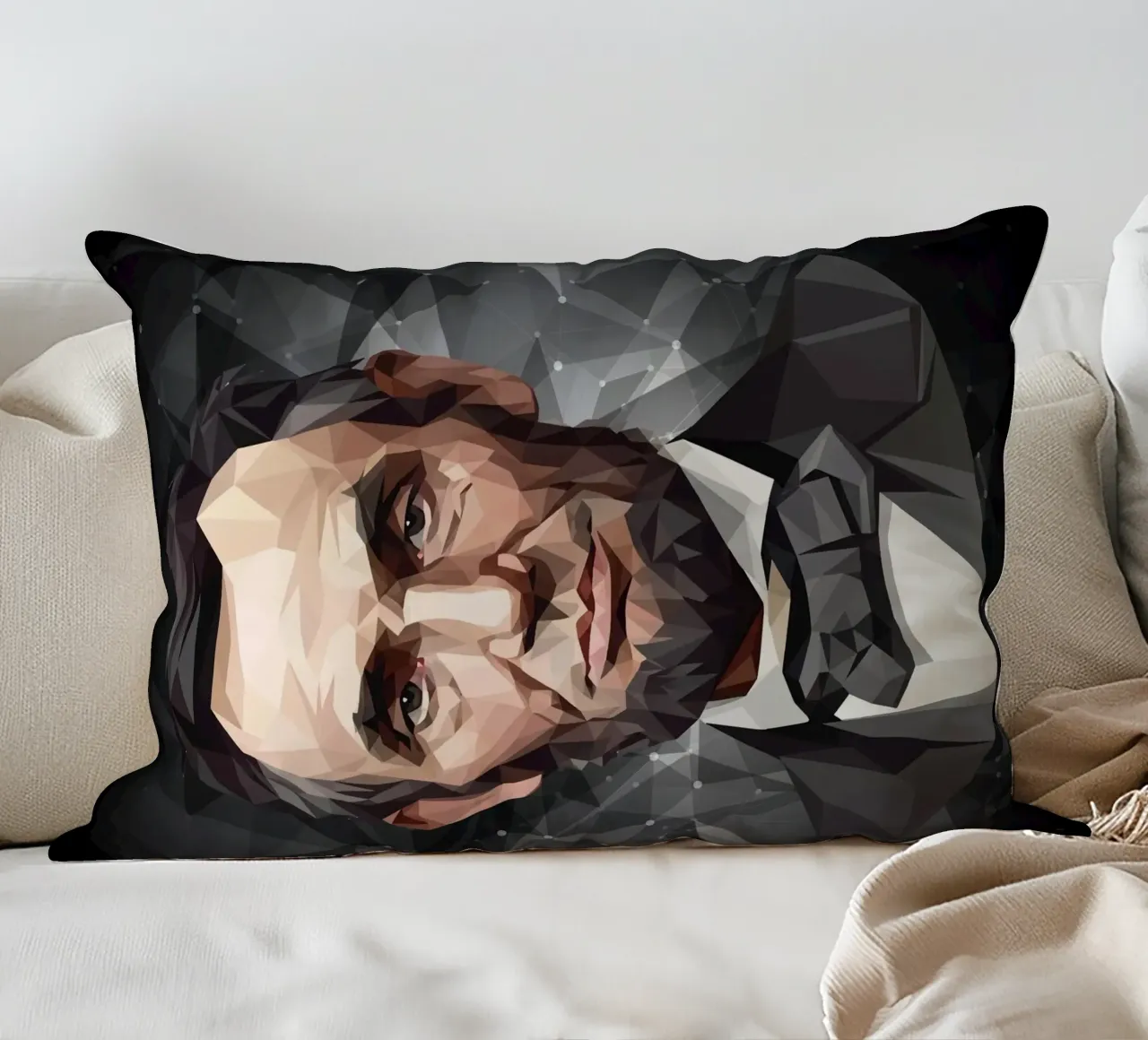 Abramo Lincoln Lowpoly cuscino da Low Profile