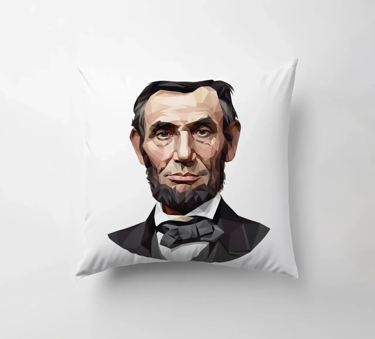 Abramo Lincoln Lowpoly cuscino da Low Profile