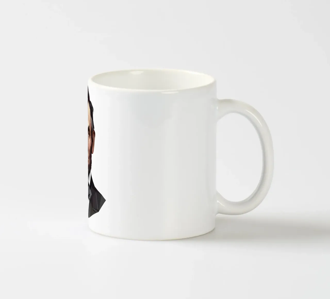 Abramo Lincoln Lowpoly tazza in ceramica da Low Profile
