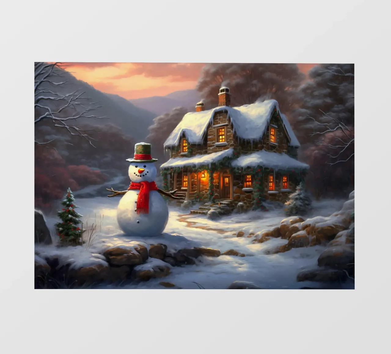 Pupazzo di neve di Natale telo in pvc da Stellar Creative