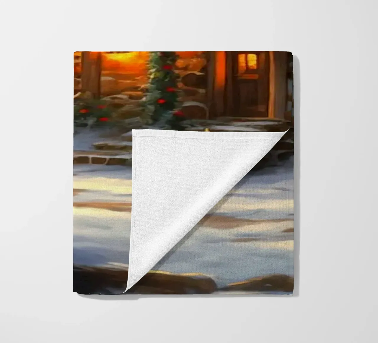 Pupazzo di neve di Natale telo mare da Stellar Creative