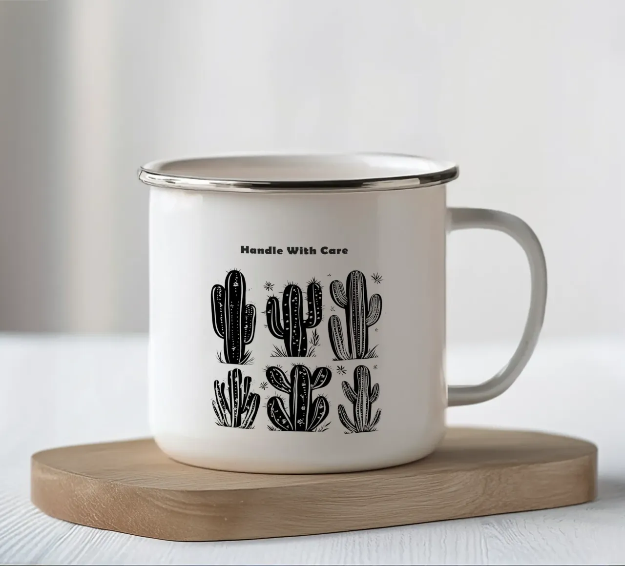 Maneggiare con cura | Maneggiare con cura tazza in smalto da Autofocus